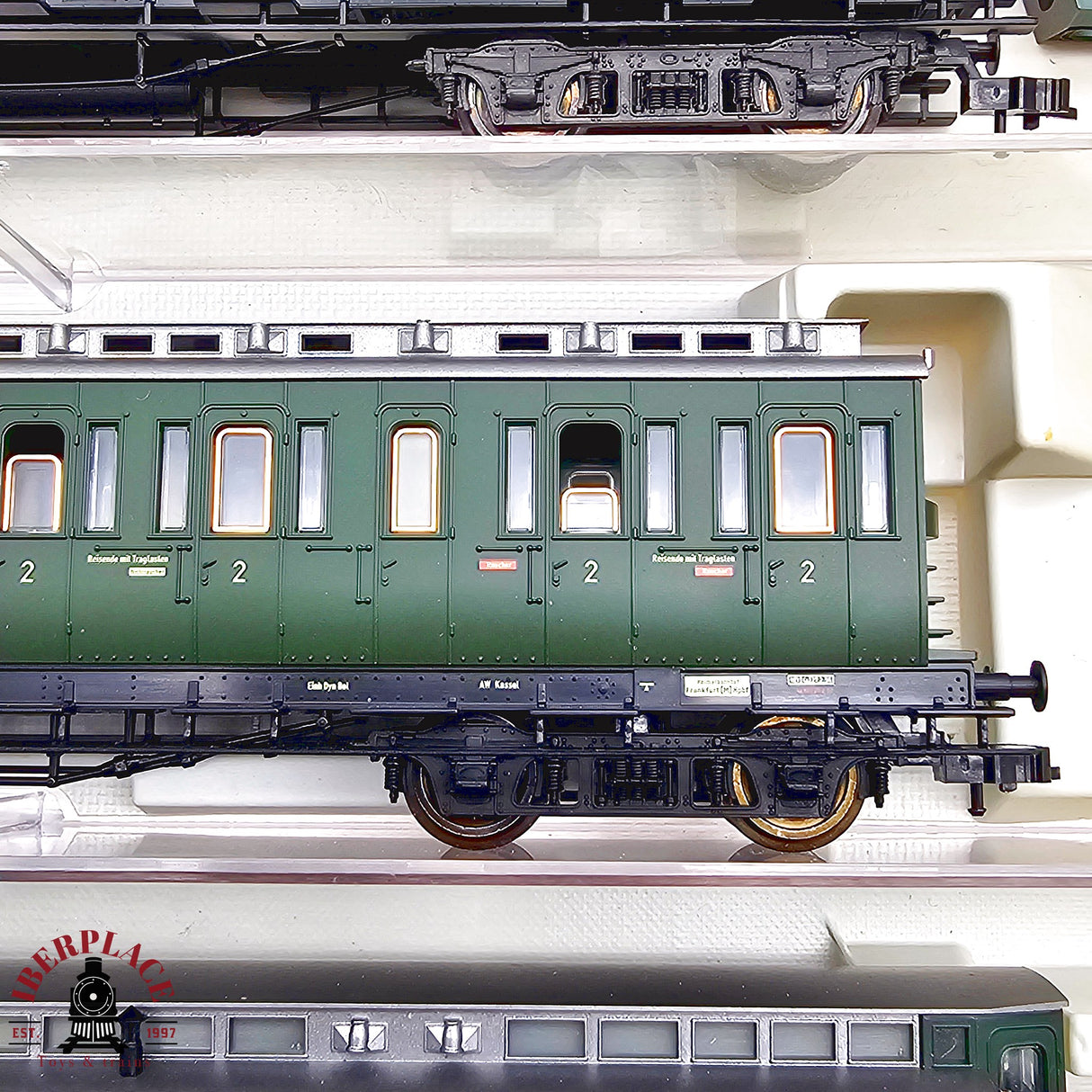 ♻️ 2da mano - DC Fleischmann 5x vagones pasajeros y postales DRG H0 escala 1:87 E13