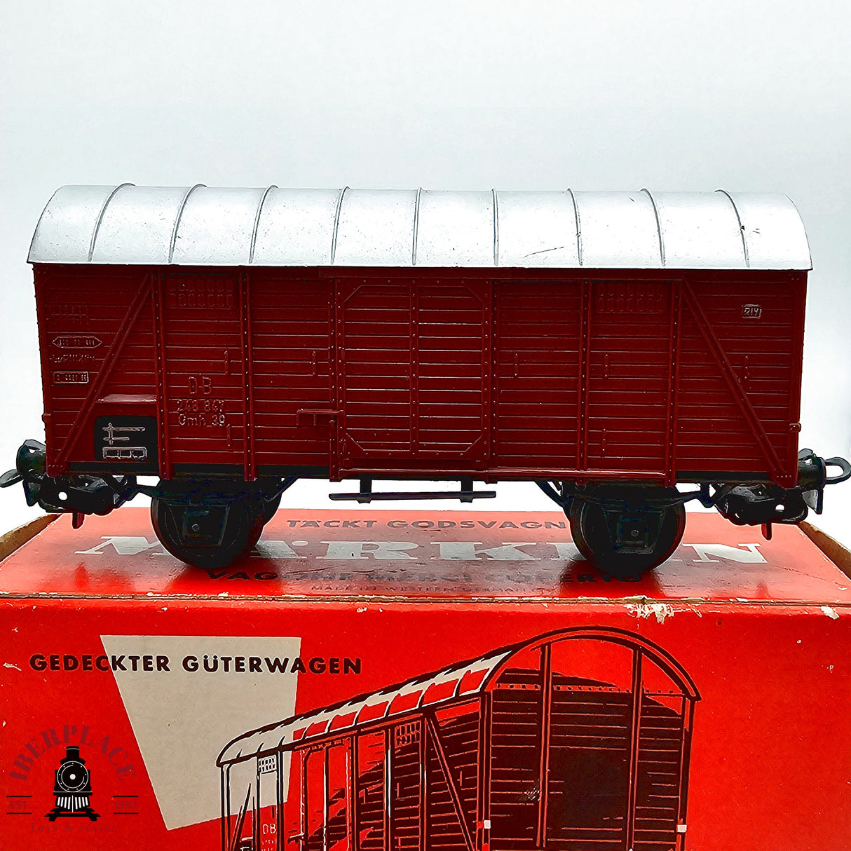 ♻️ 2da mano - Märklin 4x vagones mercancias DB H0 escala 1:87 E13