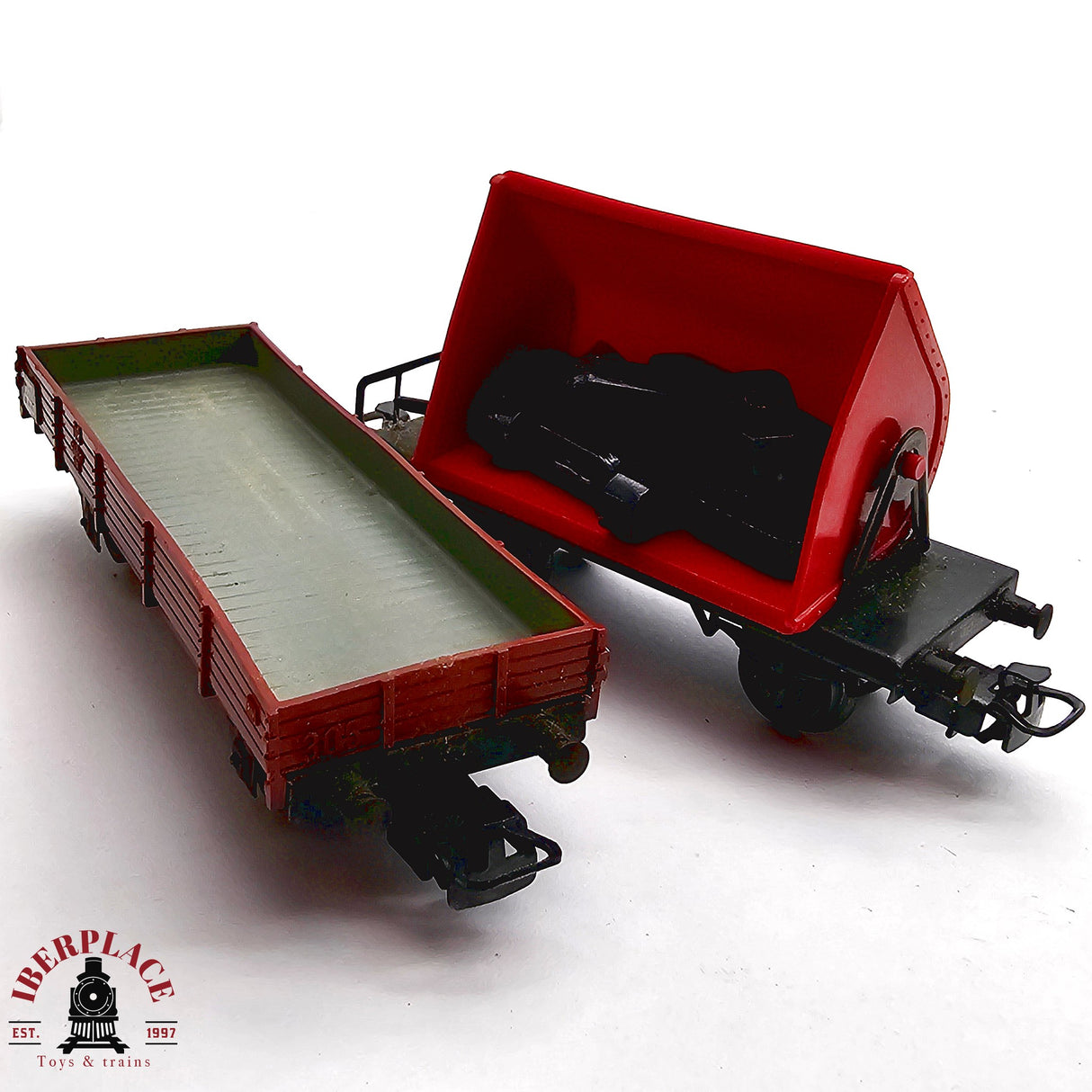 ♻️ 2da mano - Märklin 4x vagones mercancias DB H0 escala 1:87 E13