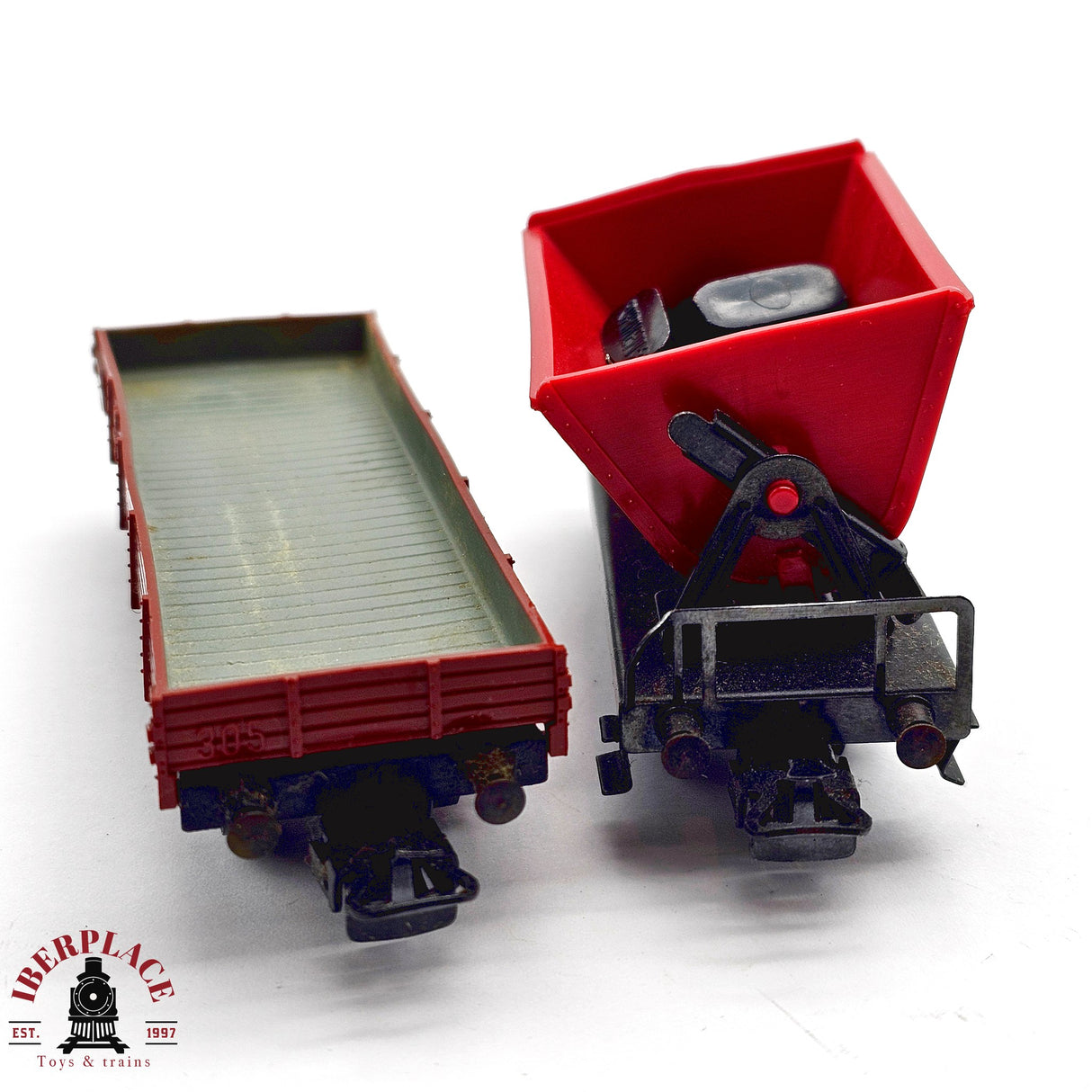 ♻️ 2da mano - Märklin 4x vagones mercancias DB H0 escala 1:87 E13