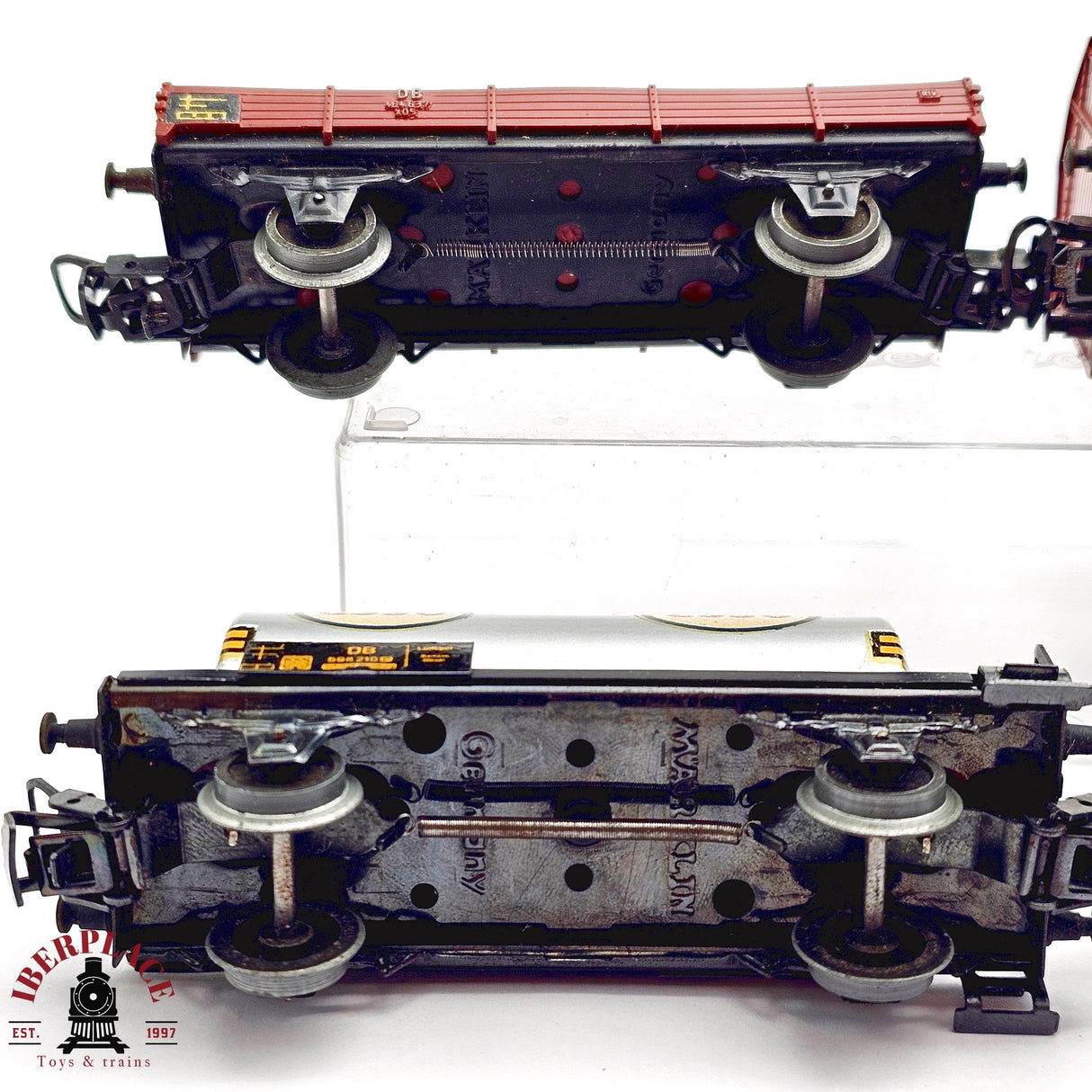 ♻️ 2da mano - Märklin 4x vagones mercancias DB H0 escala 1:87 E13