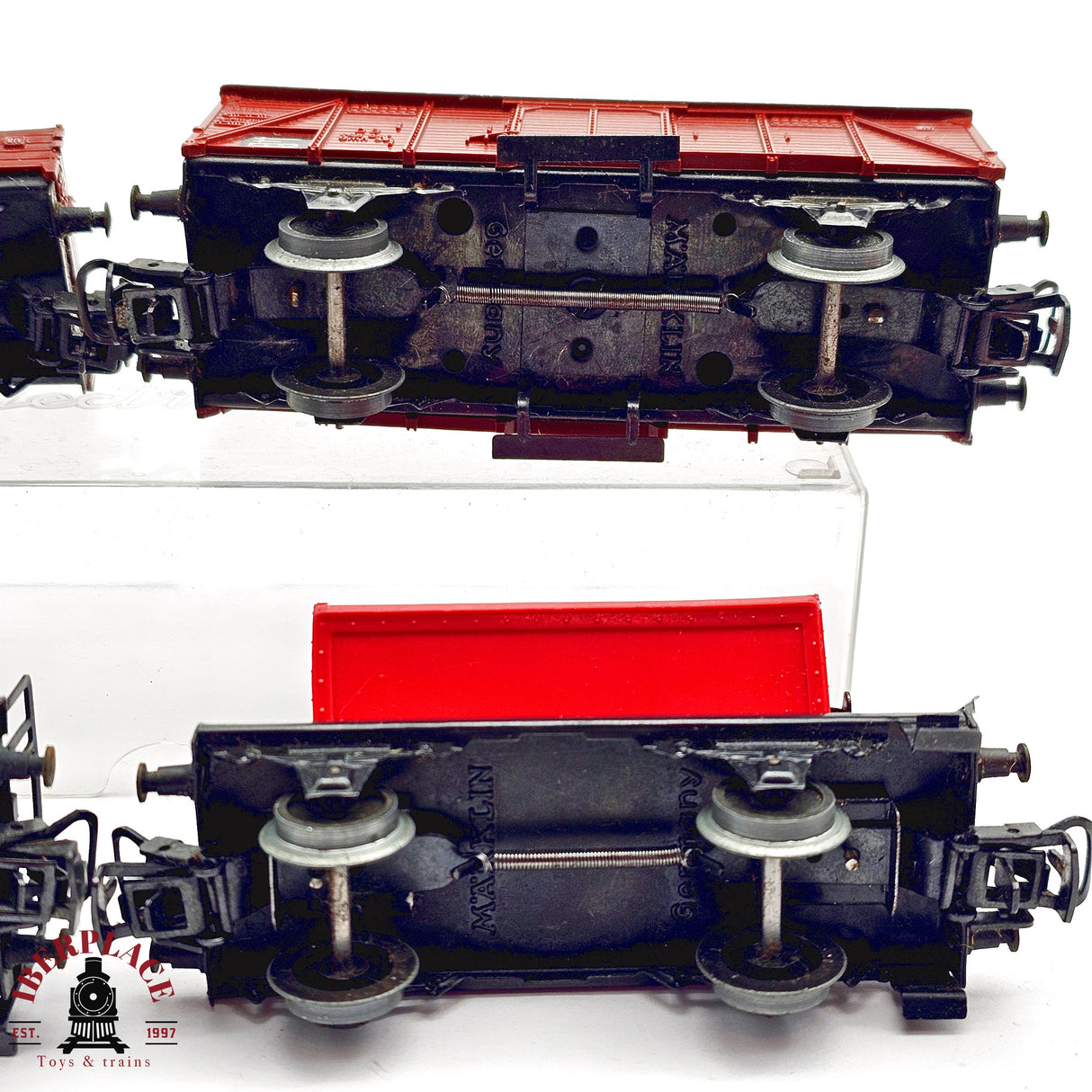 ♻️ 2da mano - Märklin 4x vagones mercancias DB H0 escala 1:87 E13