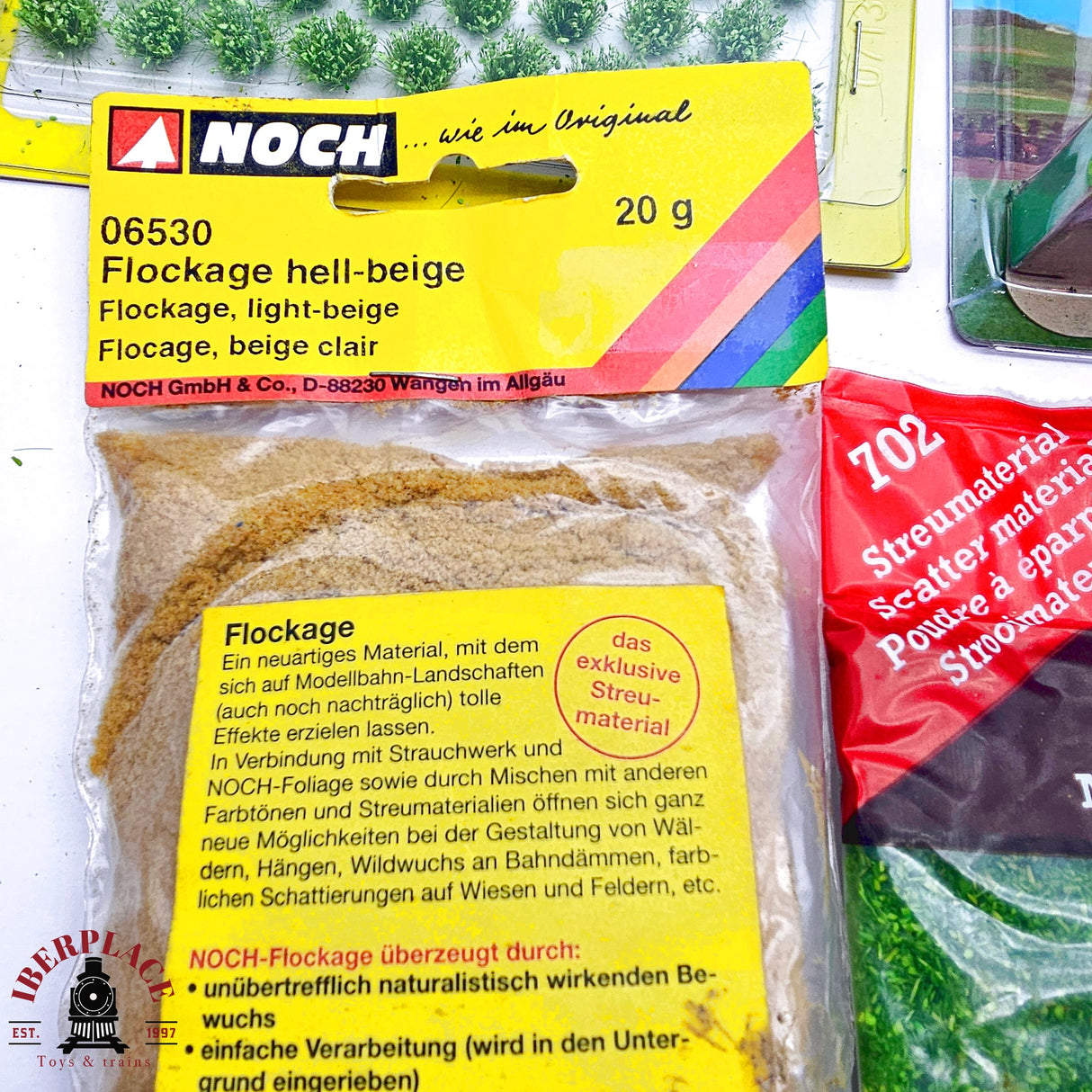 ♻️ 2da mano - Noch Faller lote de abetos espuma manojos de hierba H0 escala 1:87 E13