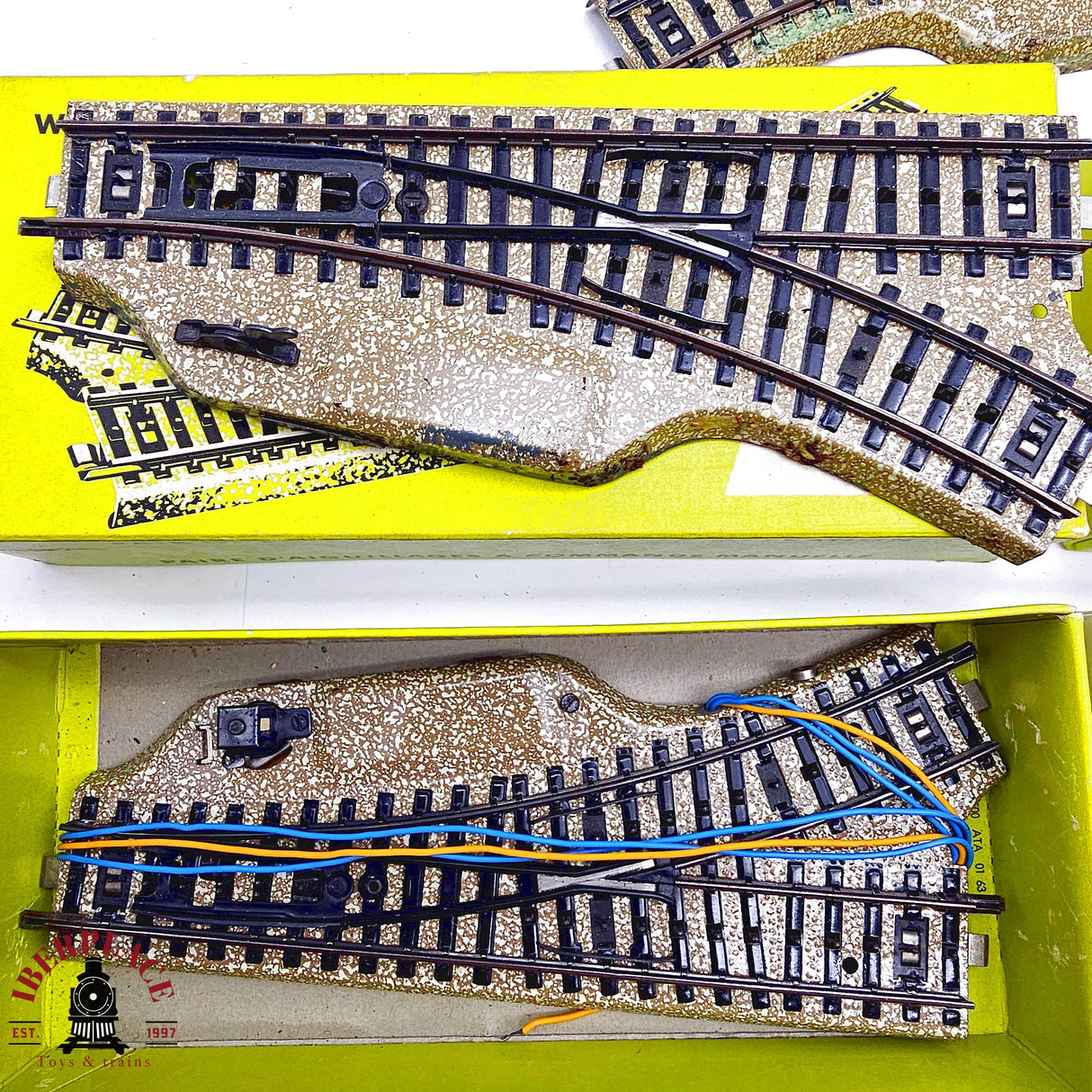 ♻️ 2da mano - Märklin Lote de vías curvas rectas desvíos sistema M H0 escala 1:87 E13