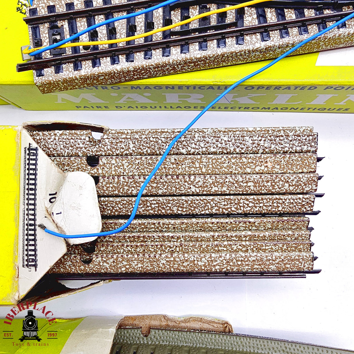♻️ 2da mano - Märklin Lote de vías curvas rectas desvíos sistema M H0 escala 1:87 E13