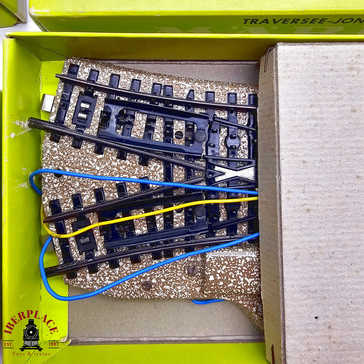 ♻️ 2da mano - Märklin Lote de vías desvíos cruce sistema M H0 escala 1:87 E13