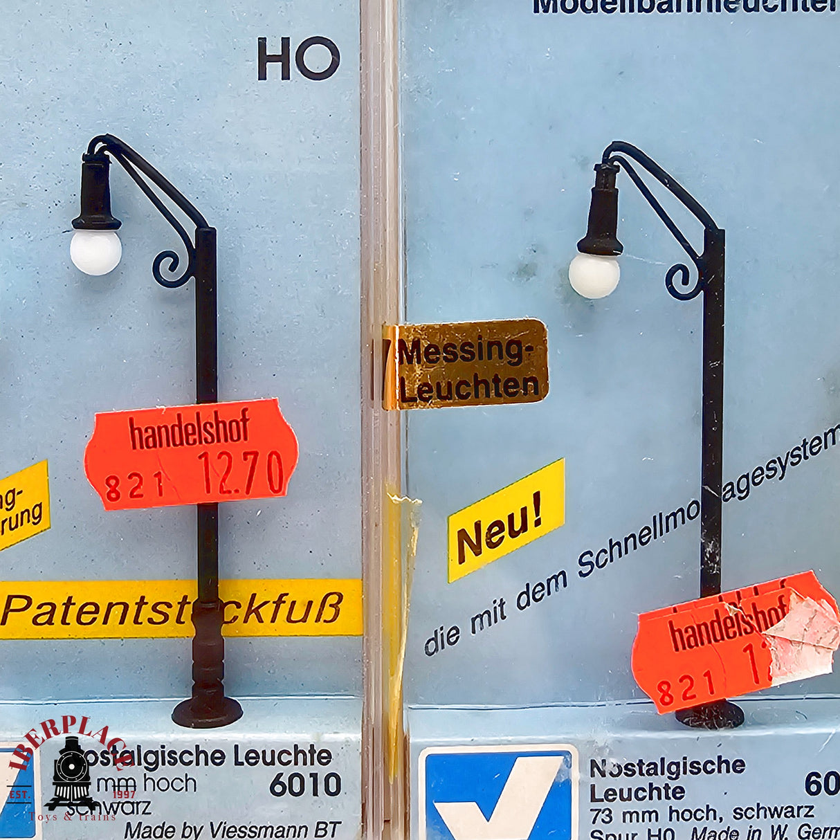 ♻️ 2da mano - 3x Viessmann 6010 lamparas nostálgicas H0 escala 1:87 E13