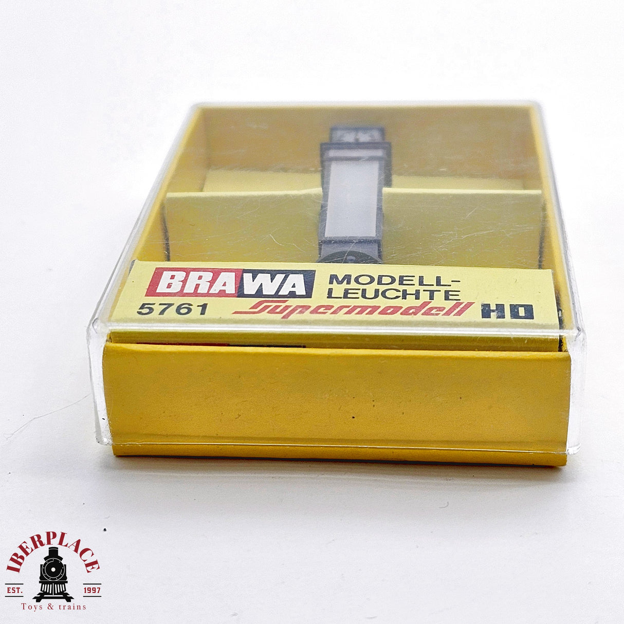 ♻️ 2da mano - BRAWA 5761 Columna publicitaria con reloj H0 escala 1:87 E13