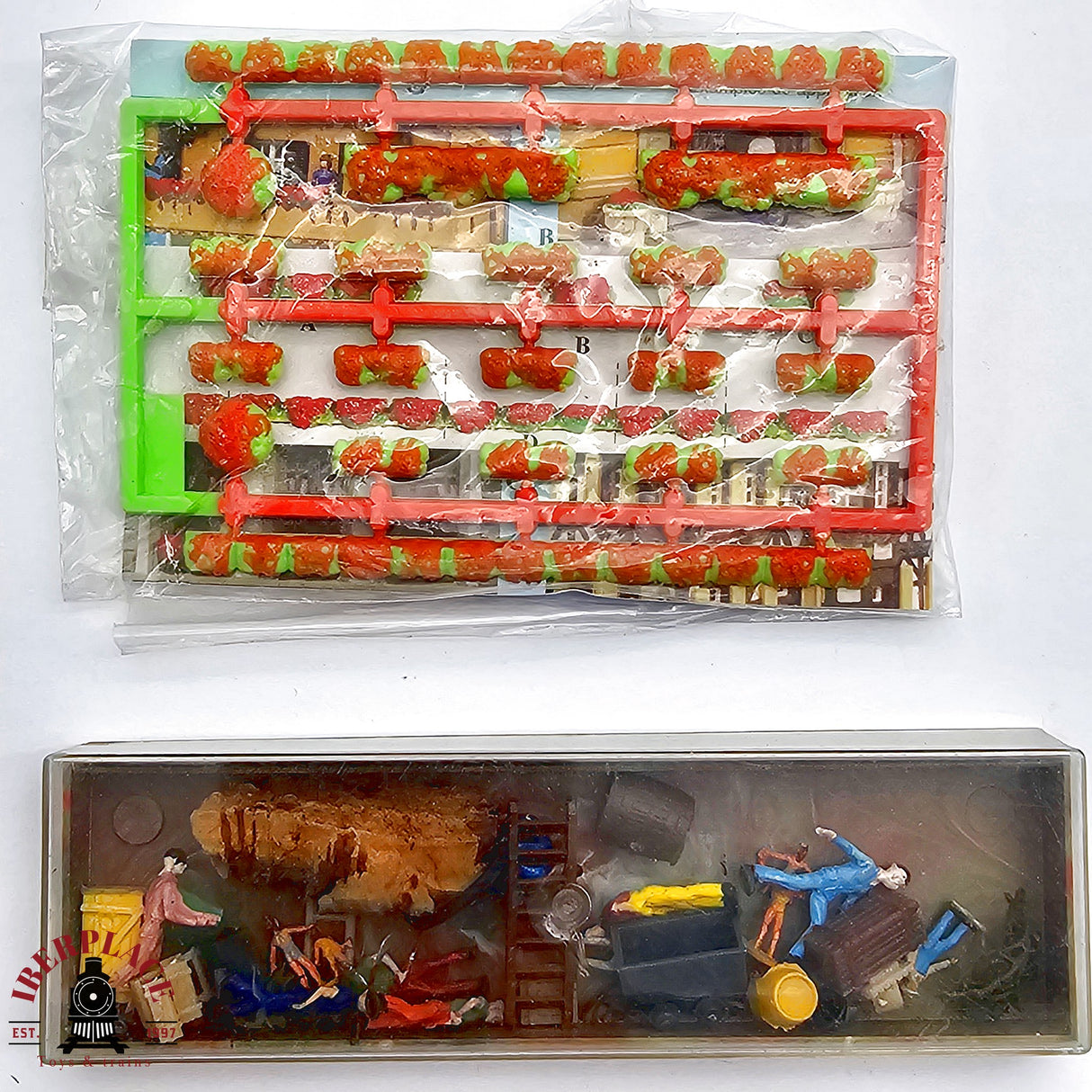 ♻️ 2da mano - Kibri Merten Figuras trabajadores del campo flores H0 escala 1:87 E13