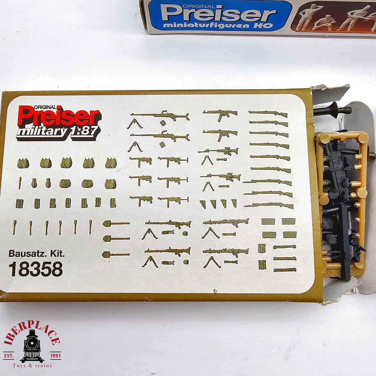 ♻️ 2da mano - Preiser figuras militares armamento H0 escala 1:87 E13
