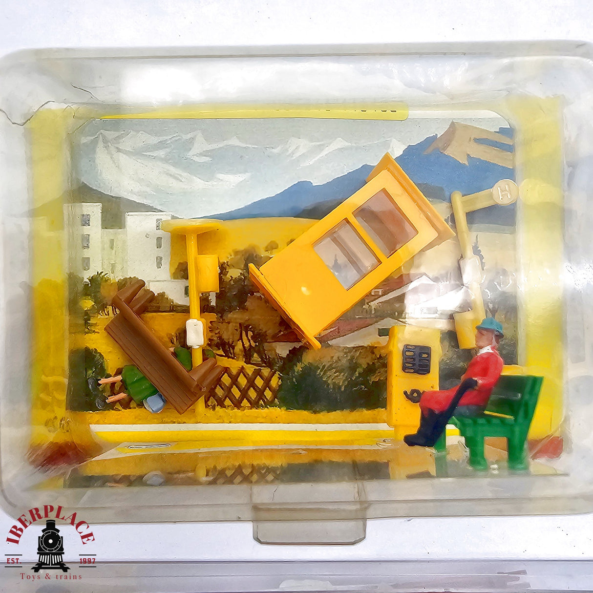 ♻️ 2da mano - Noch cabina telefonica figuras barreras paso a nivel etc H0 escala 1:87 E13