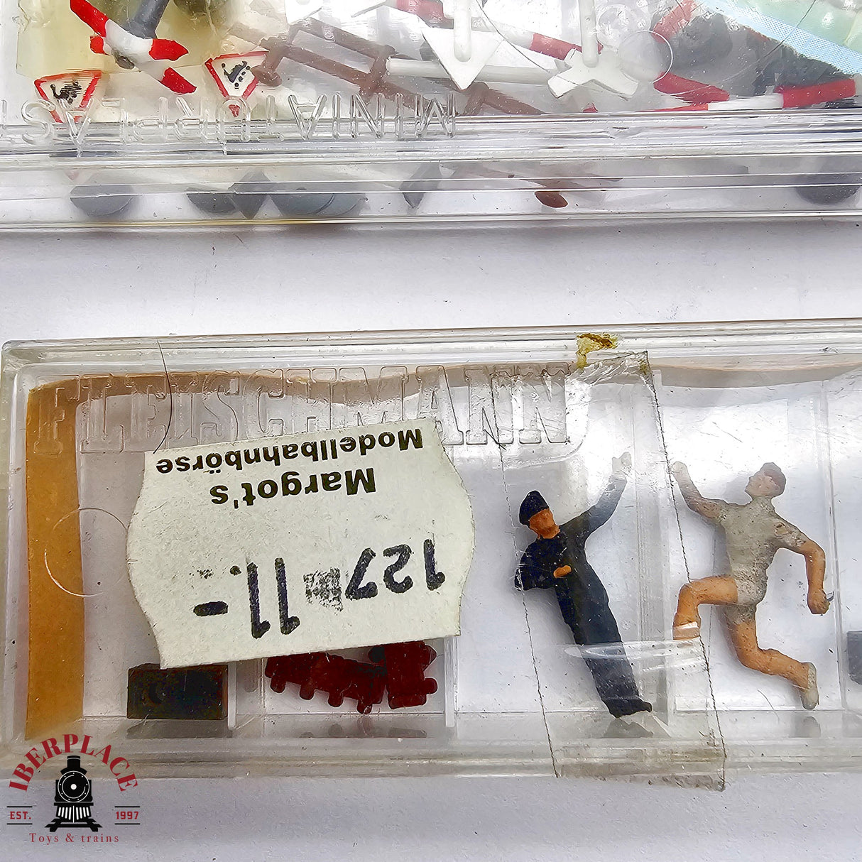 ♻️ 2da mano - Noch cabina telefonica figuras barreras paso a nivel etc H0 escala 1:87 E13