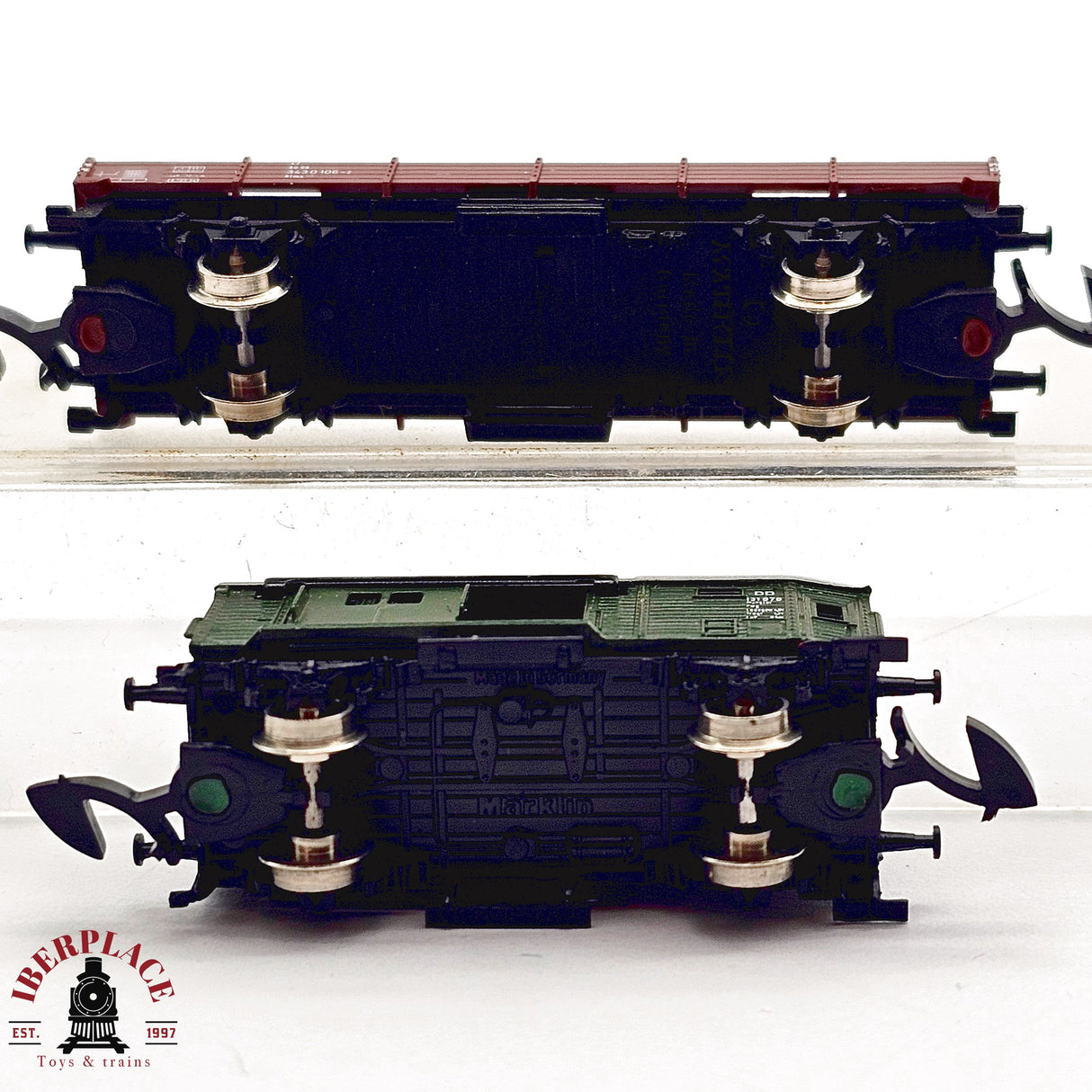 ♻️ 2da mano - Märklin 2x vagones mercancias DB Z escala 1:220 E14