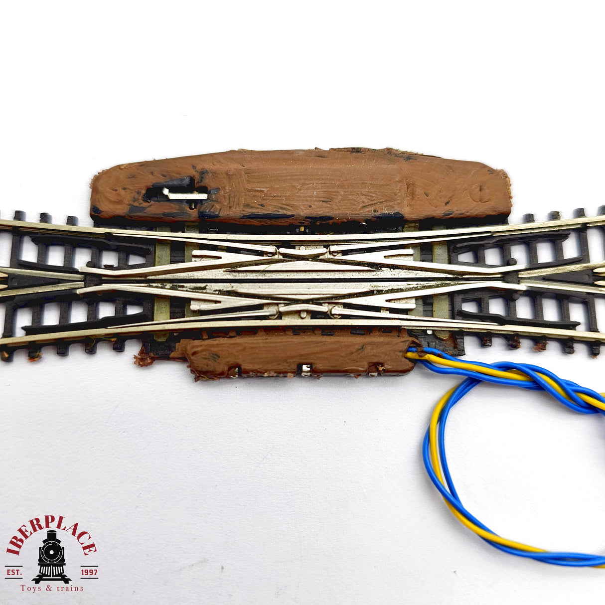 ♻️ 2da mano - Märklin 2x 8560 Cruce de vías eléctrico Z escala 1:220 E14 3/6