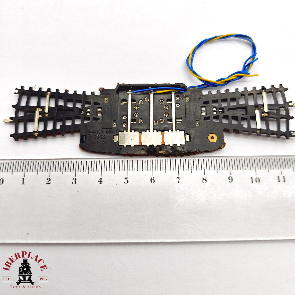 ♻️ 2da mano - Märklin 2x 8560 Cruce de vías eléctrico Z escala 1:220 E14 3/6