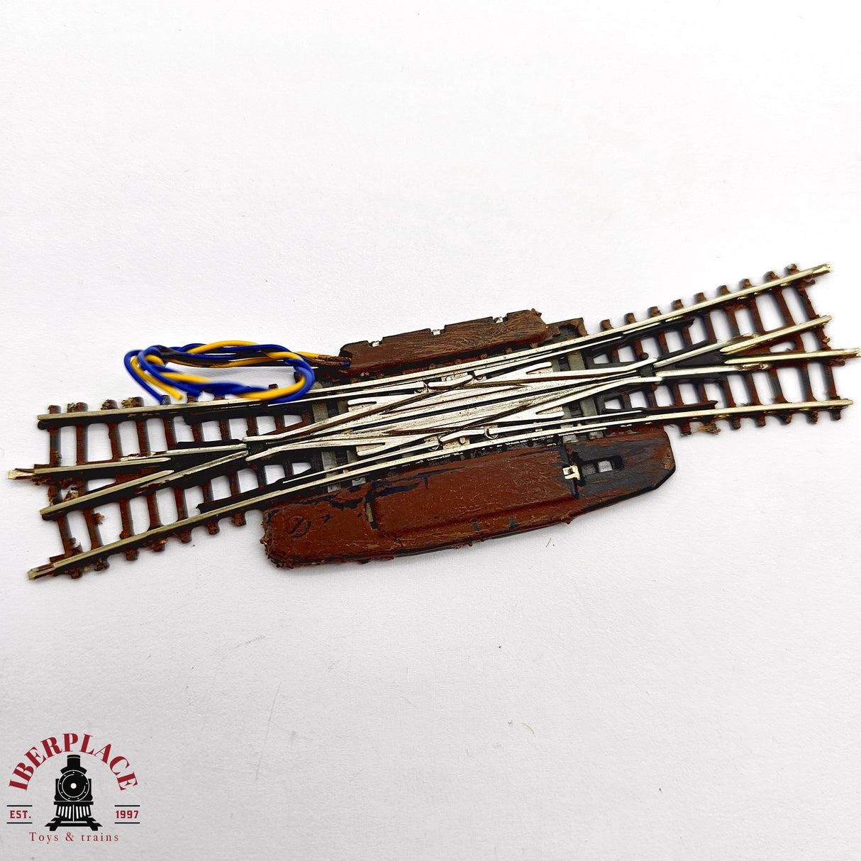 ♻️ 2da mano - Märklin 2x 8560 Cruce de vías eléctrico Z escala 1:220 E14 5/6