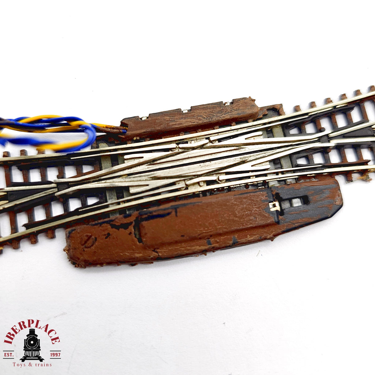 ♻️ 2da mano - Märklin 2x 8560 Cruce de vías eléctrico Z escala 1:220 E14 5/6