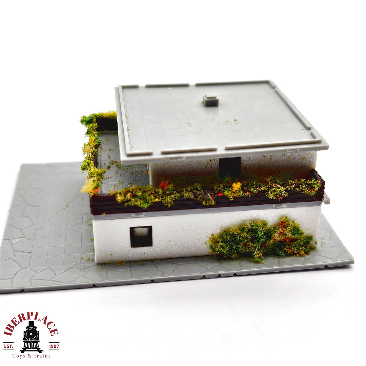 ♻️ 2da mano - Märklin Vollmer 2x casa adosada casa de campo Z escala 1:220 E14