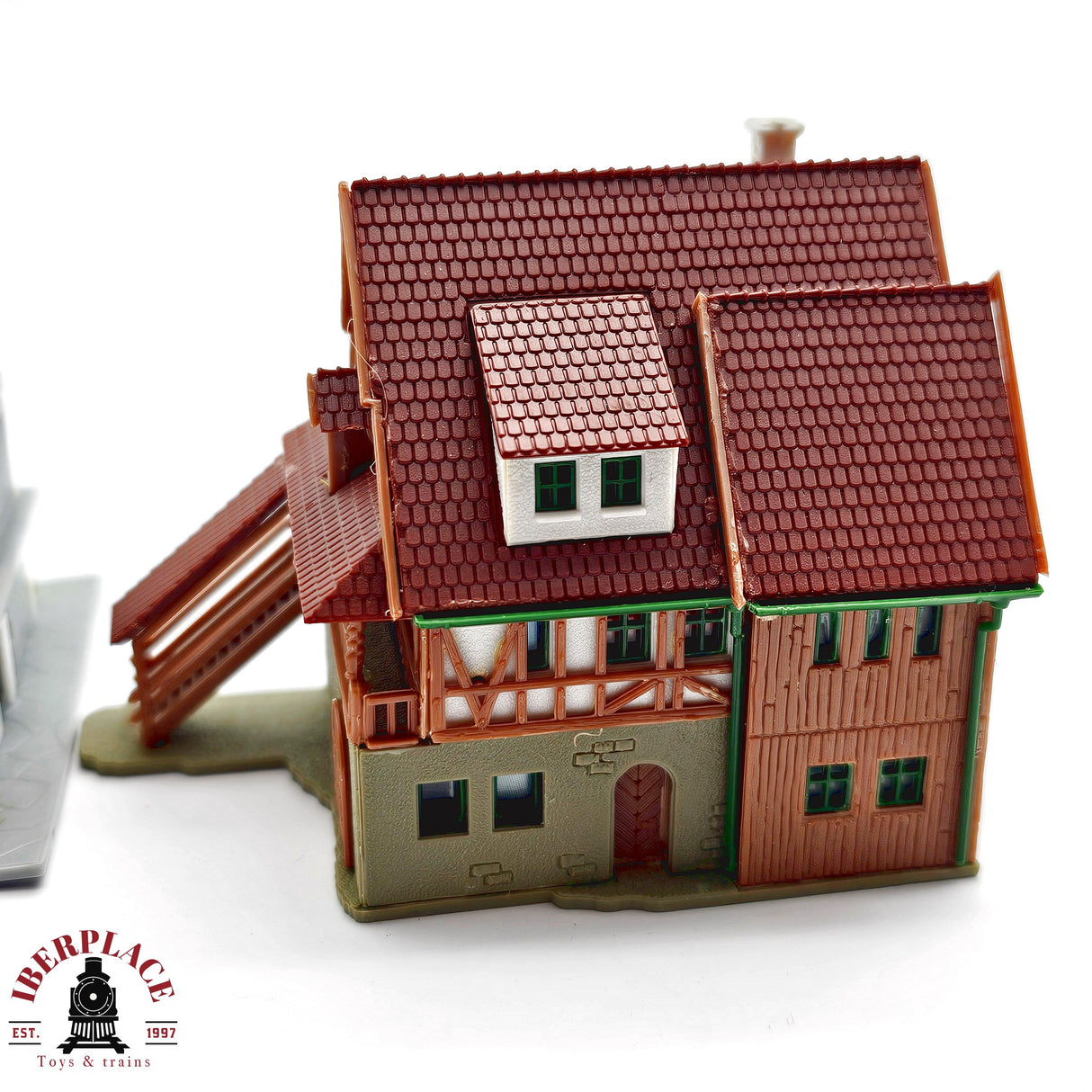 ♻️ 2da mano - Märklin Vollmer 2x casa adosada casa de campo Z escala 1:220 E14