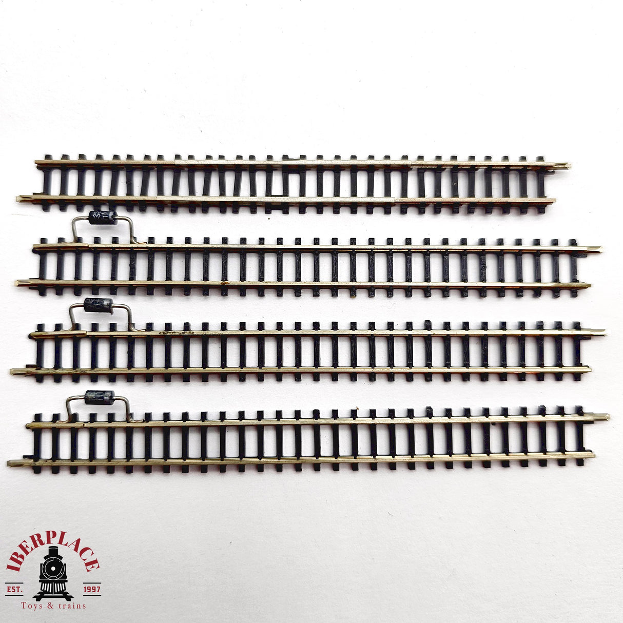 ♻️ 2da mano - Märklin 4x 8500 vías rectas 110mm Z escala 1:220 E14