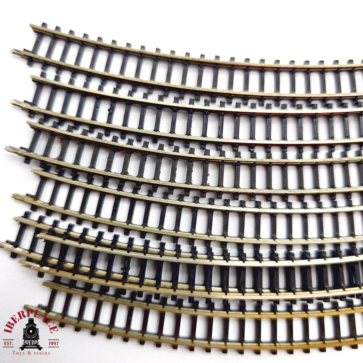 ♻️ 2da mano - Märklin 7x 8531 vías curvas 220mm Z escala 1:220 E14