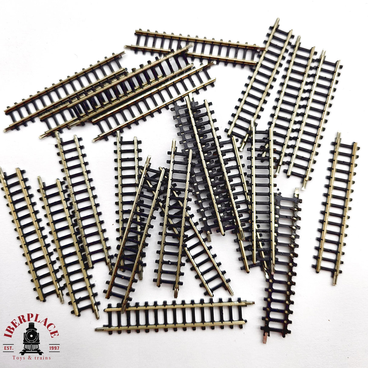 ♻️ 2da mano - Märklin 22x 8503 vías rectas 55mm Z escala 1:220 E14