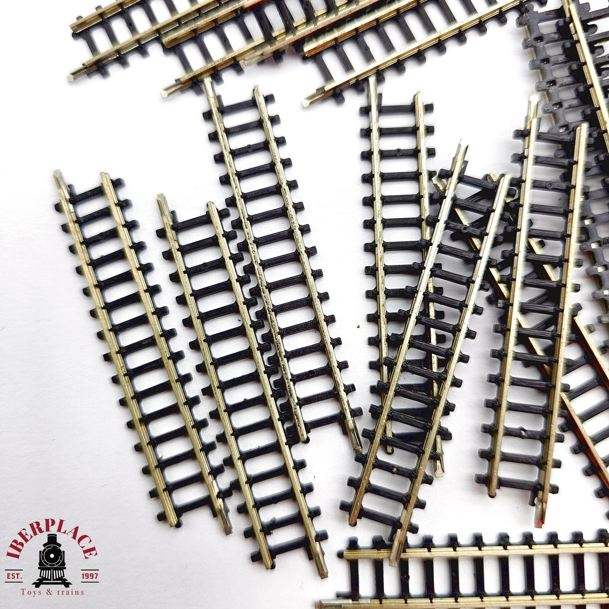 ♻️ 2da mano - Märklin 22x 8503 vías rectas 55mm Z escala 1:220 E14