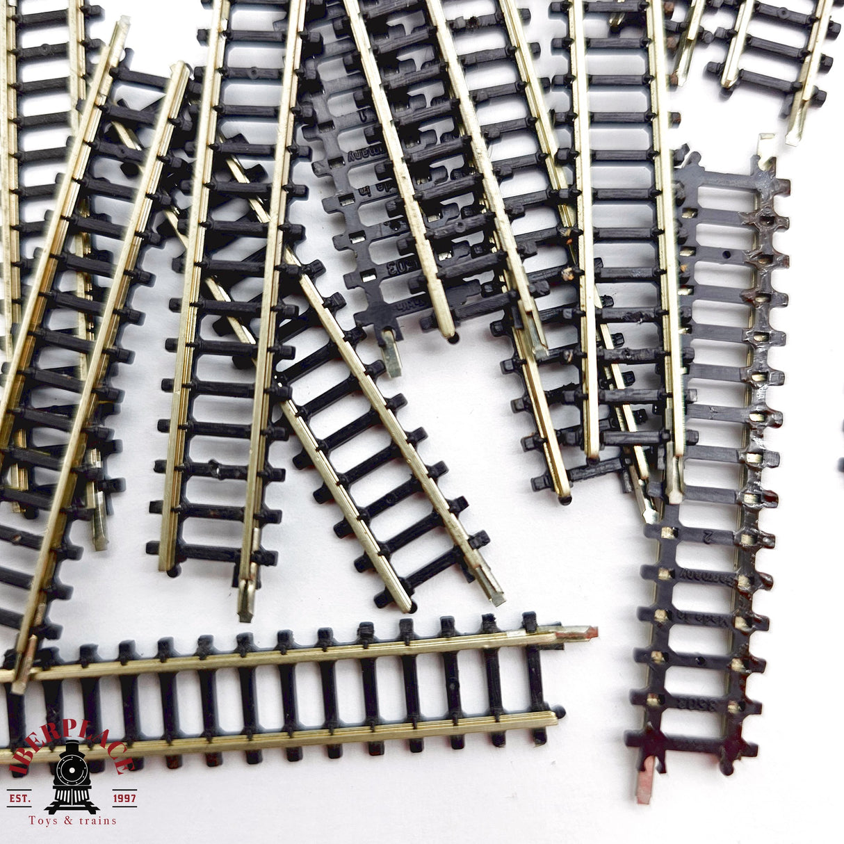 ♻️ 2da mano - Märklin 22x 8503 vías rectas 55mm Z escala 1:220 E14