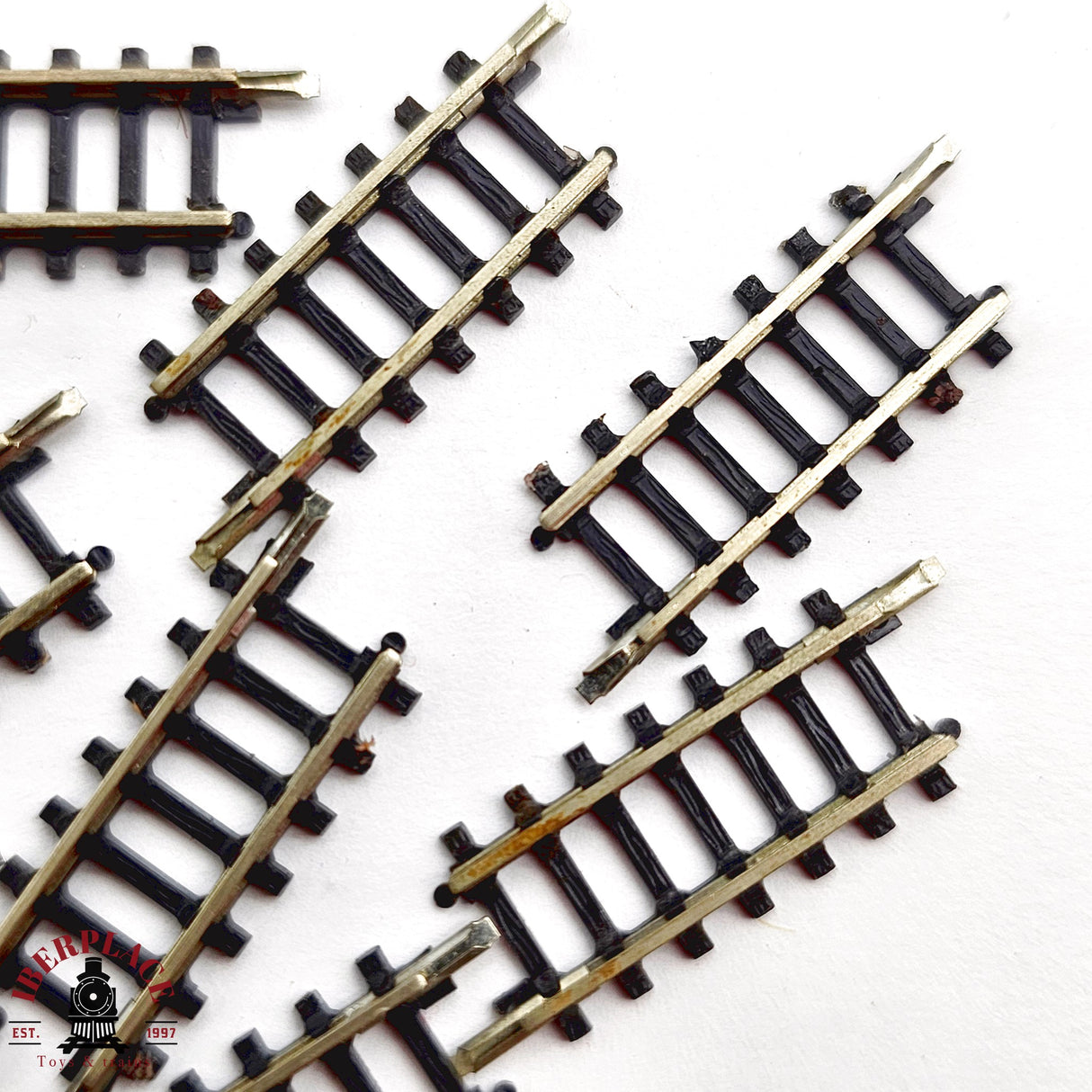 ♻️ 2da mano - Märklin 10x 8504 vias rectas 25mm Z escala 1:220 E14