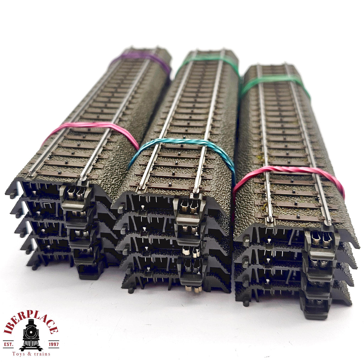 ♻️ 2da mano - Märklin 14x 24188 vías rectas 188mm sistema C H0 escala 1:87 E14