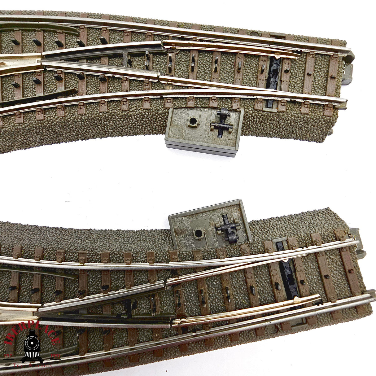 ♻️ 2da mano - Märklin 2x 24672 desvíos curvos izquierda y derecha sistema C H0 escala 1:87 E14