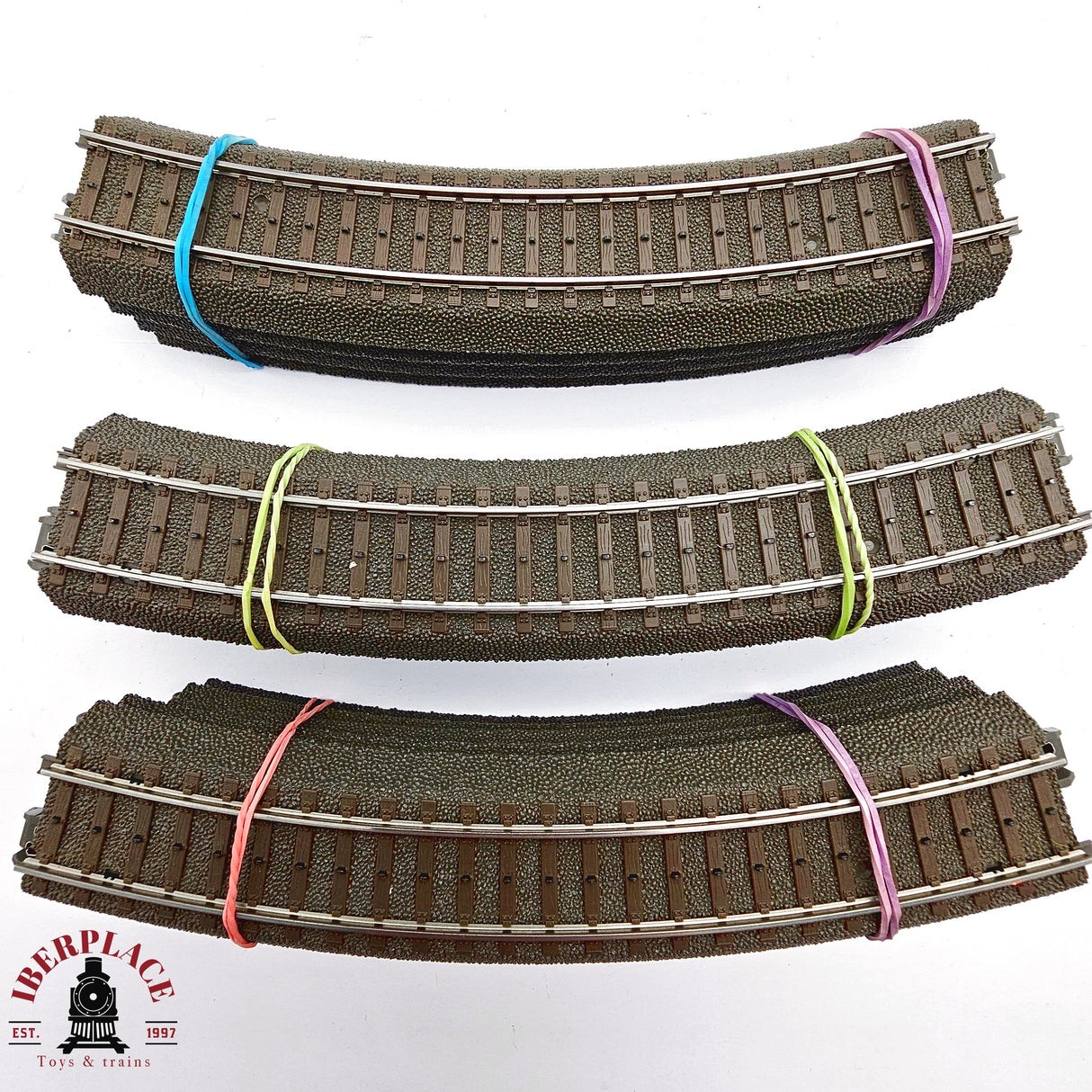 ♻️ 2da mano - Märklin 14x 24130 vías curvas 360 mm / 30°sistema C H0 escala 1:87 E14