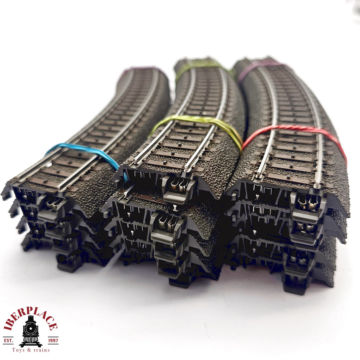 ♻️ 2da mano - Märklin 14x 24130 vías curvas 360 mm / 30°sistema C H0 escala 1:87 E14
