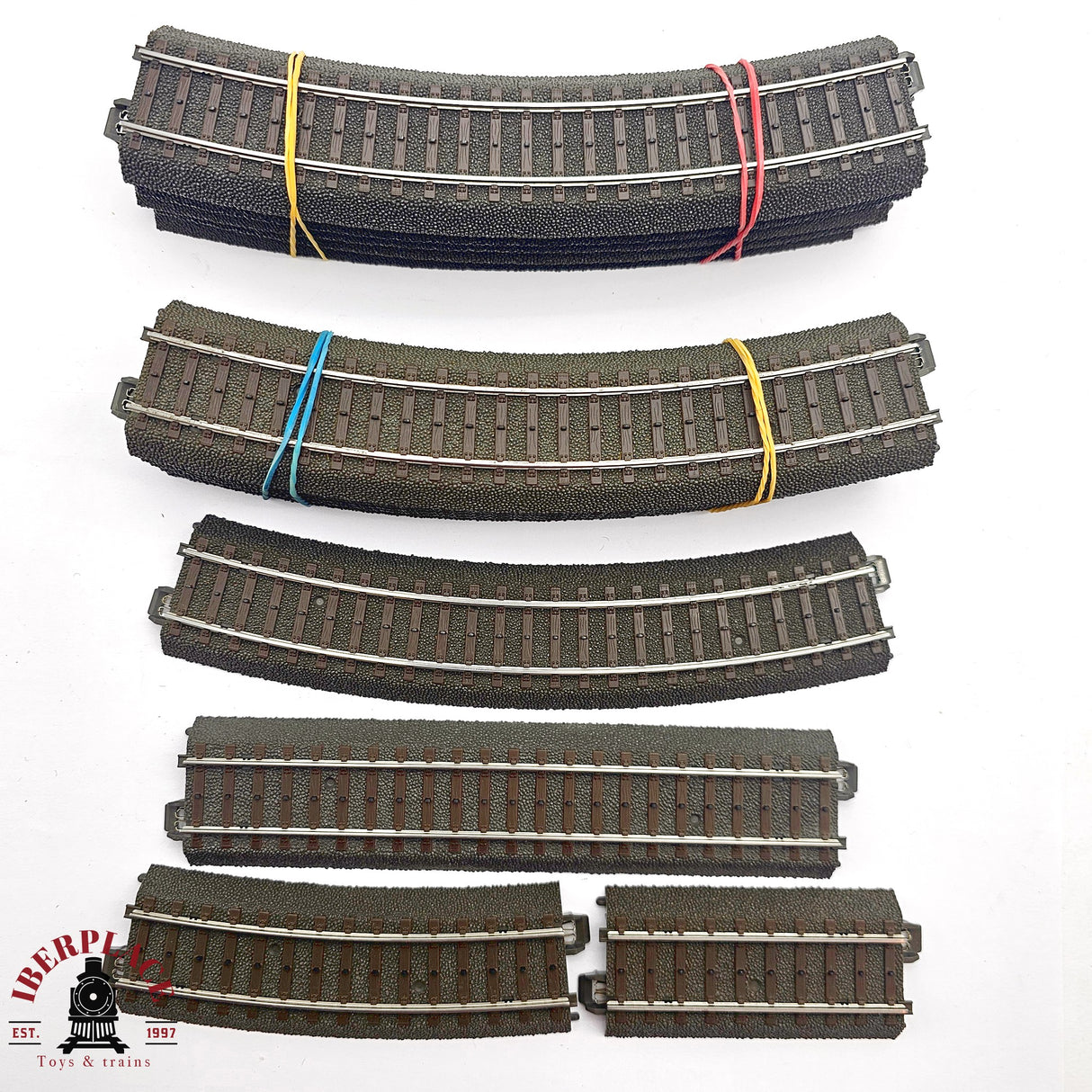 ♻️ 2da mano - Märklin 14x 24130 24215 vías curvas sistema C H0 escala 1:87 E14