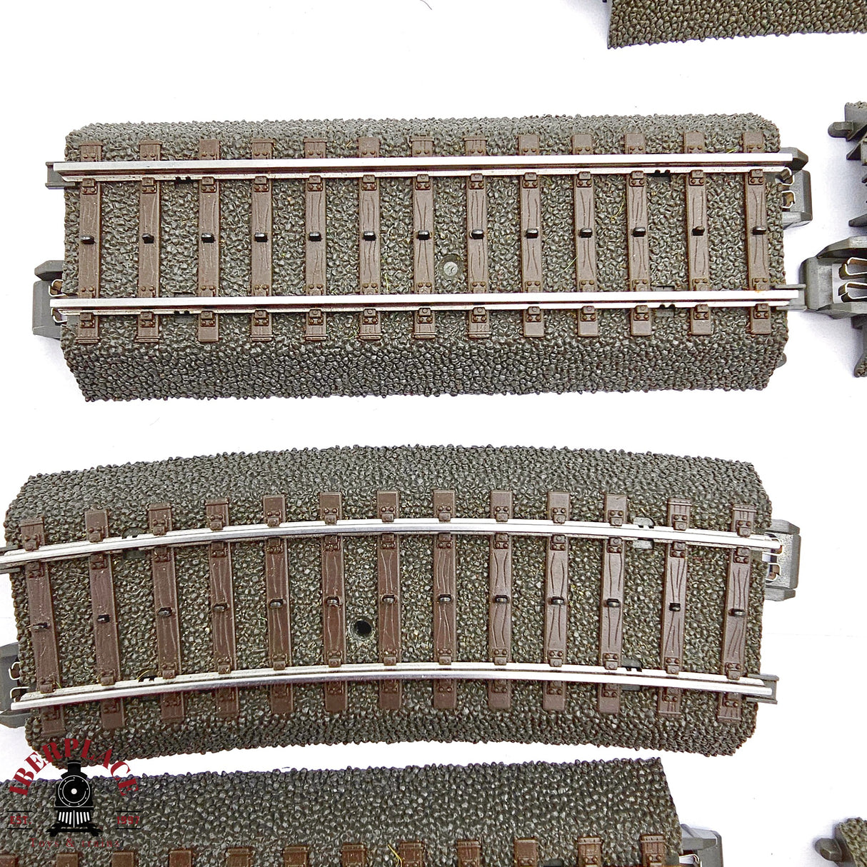 ♻️ 2da mano - Märklin 16x vías curvas y rectas sistema C H0 escala 1:87 E14