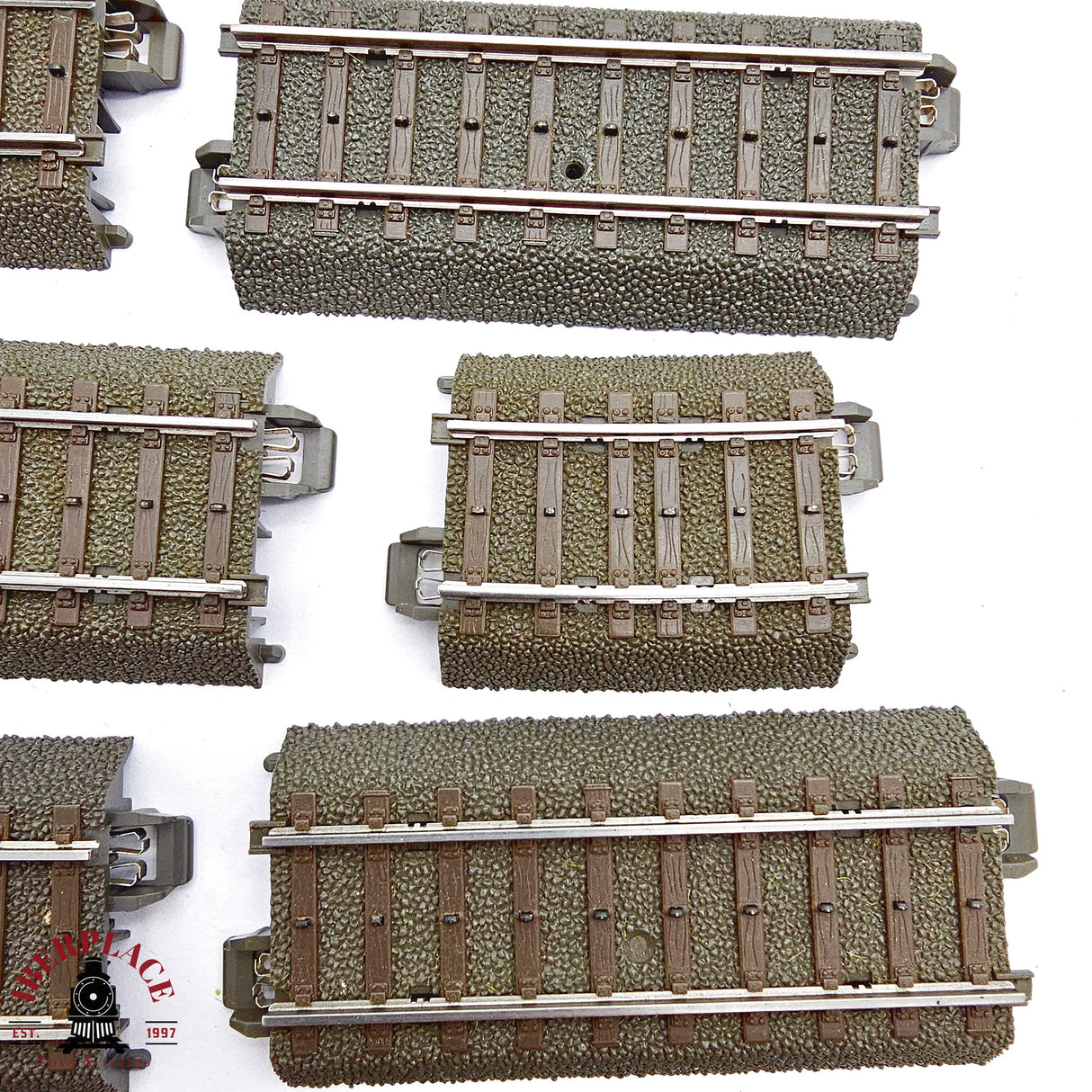 ♻️ 2da mano - Märklin 16x vías curvas y rectas sistema C H0 escala 1:87 E14