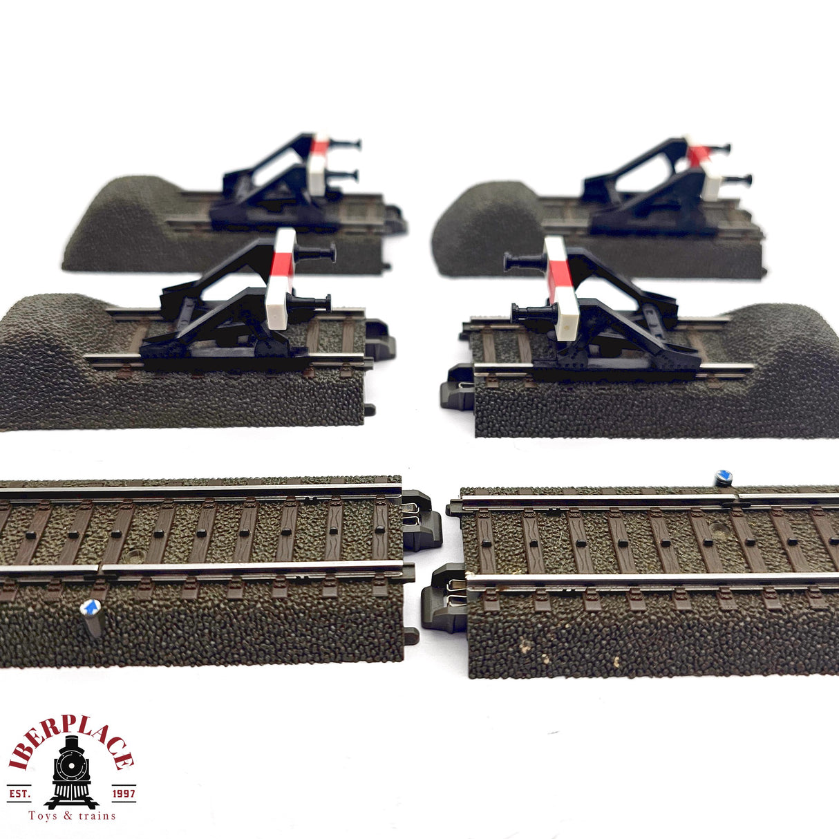 ♻️ 2da mano - Märklin 6x 24977 24978 Tope de vias sistema C H0 escala 1:87 E14