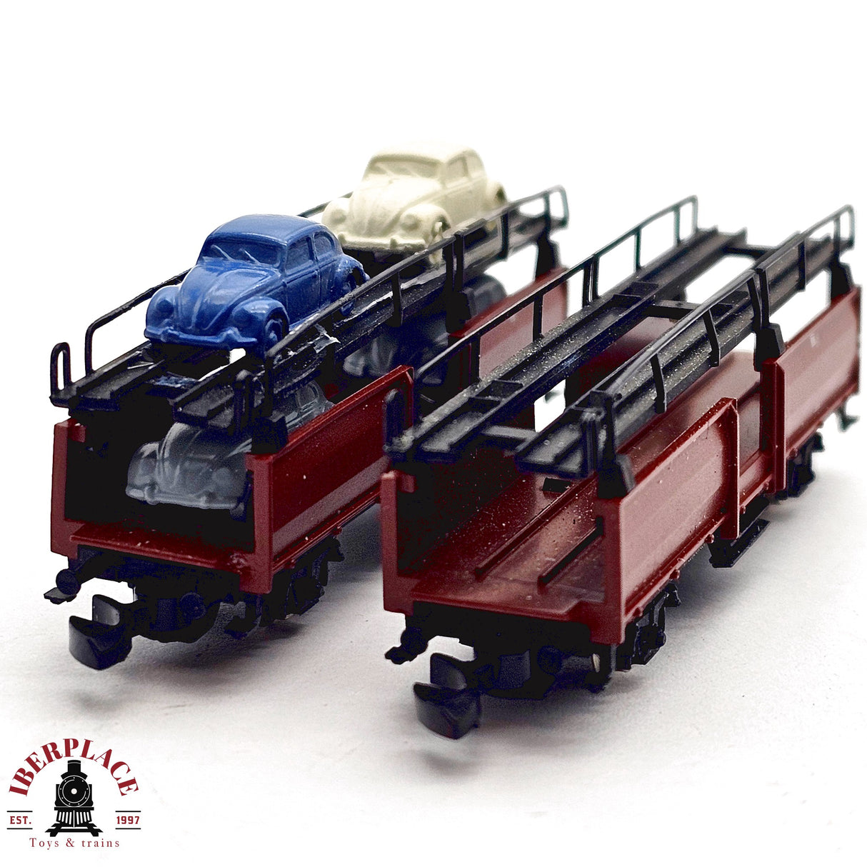♻️ 2da mano - Märklin 2x vagones portacoches DB Z escala 1:220 E14