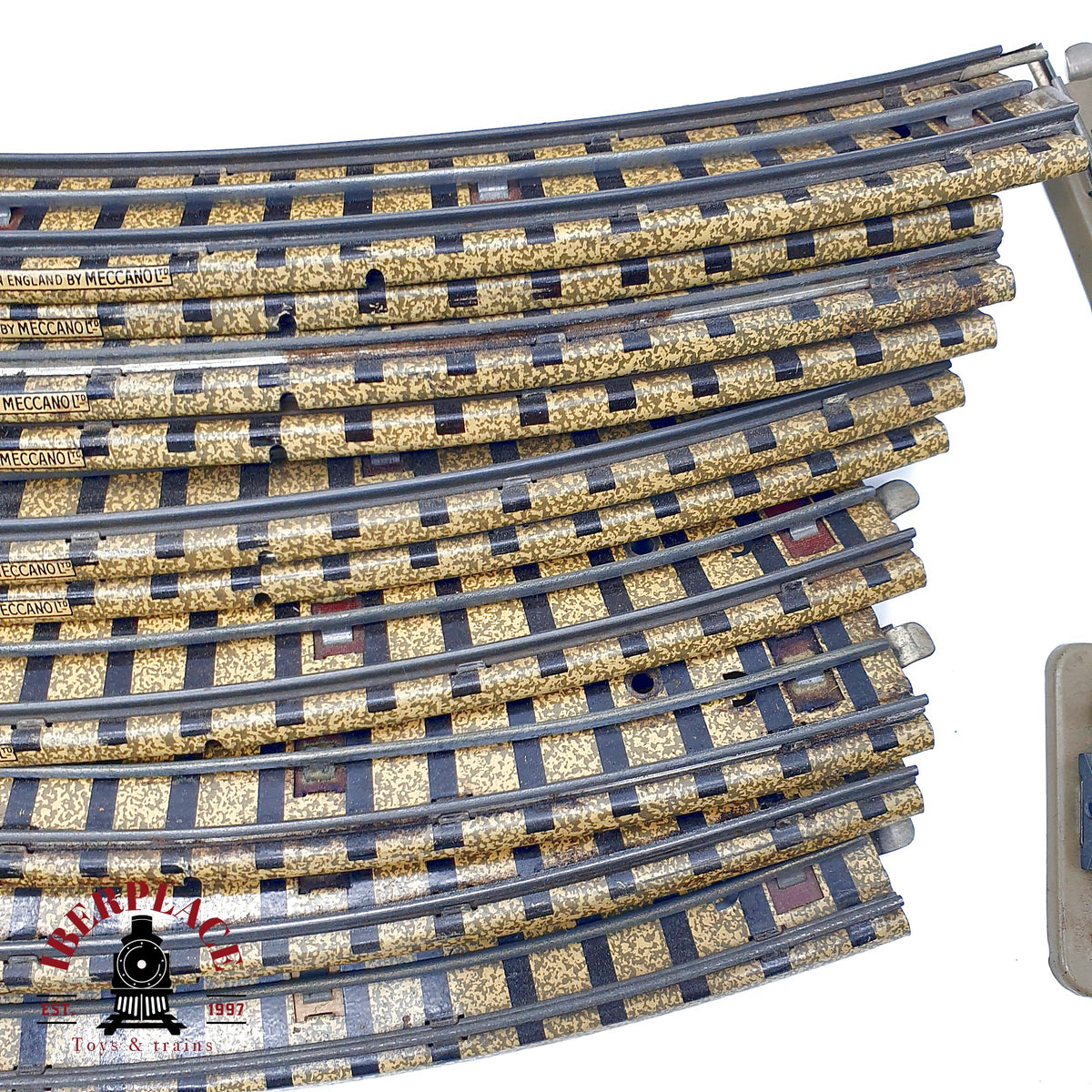 ♻️ Hornby Dublo 3-Rail Lote vias curvas y desvios vintage 00 1940 - 50's - 🔴 GRADE C Escala H0