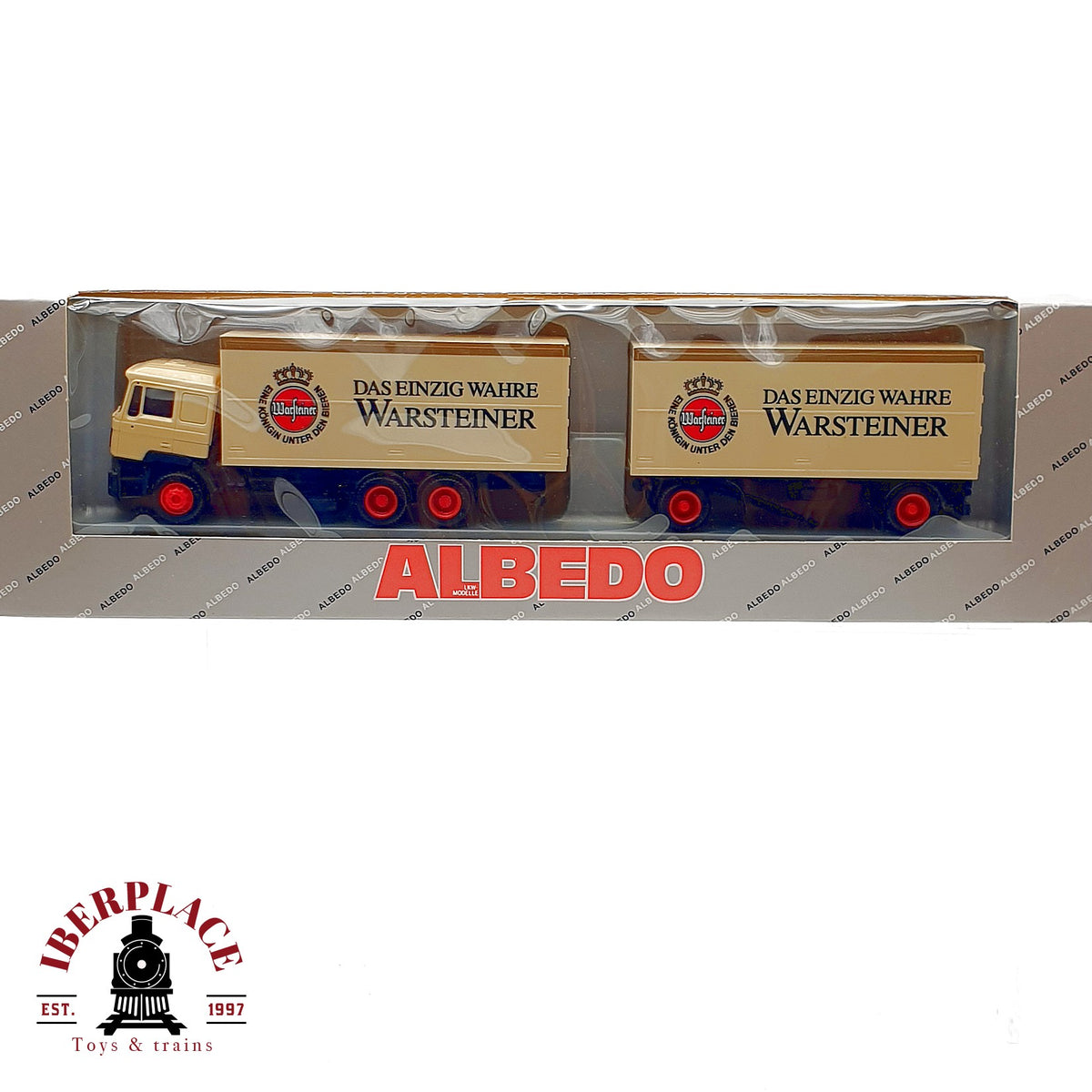 ♻️ ✨ Albedo camion MAN con remolque cerveza Warsteiner Escala H0 1:87