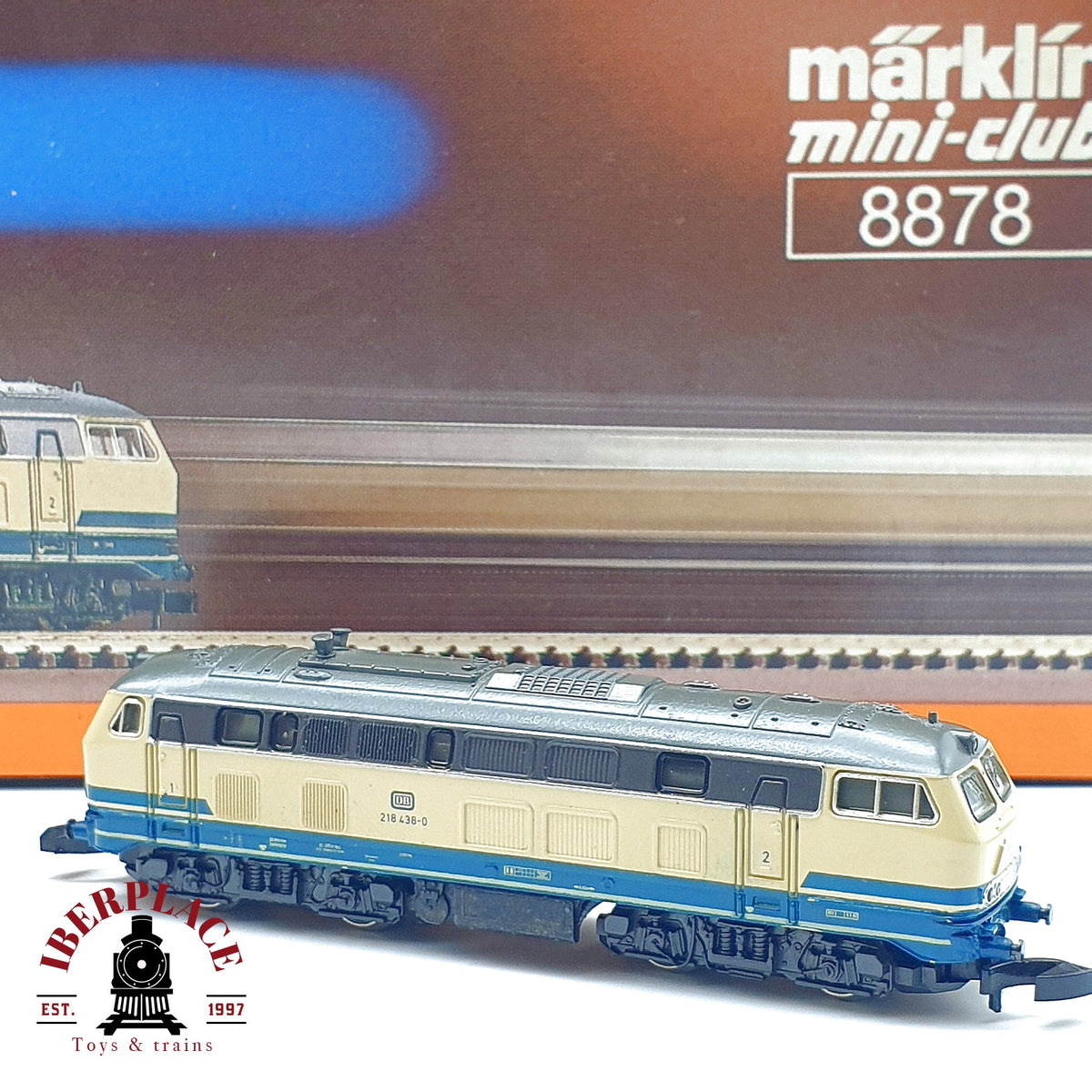♻️✨ Märklin 8878 locomotora diesel BR 218 438-0 DB Escala Z 1:220