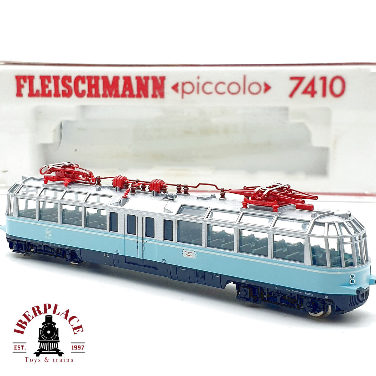 ♻️ Fleischmann 7410 automotor ET 91 Gläserner Zug DB Ep III escala N 1:160
