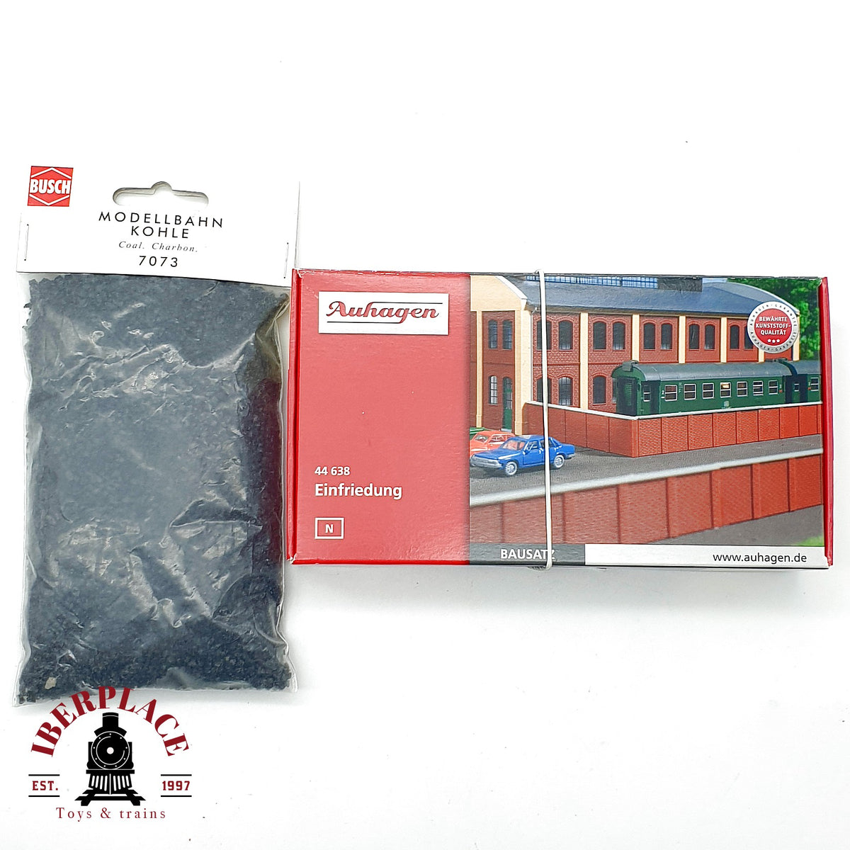 ♻️ Auhagen 44638 valla muro kit mas Busch 7073 carbon Escala N 1:160
