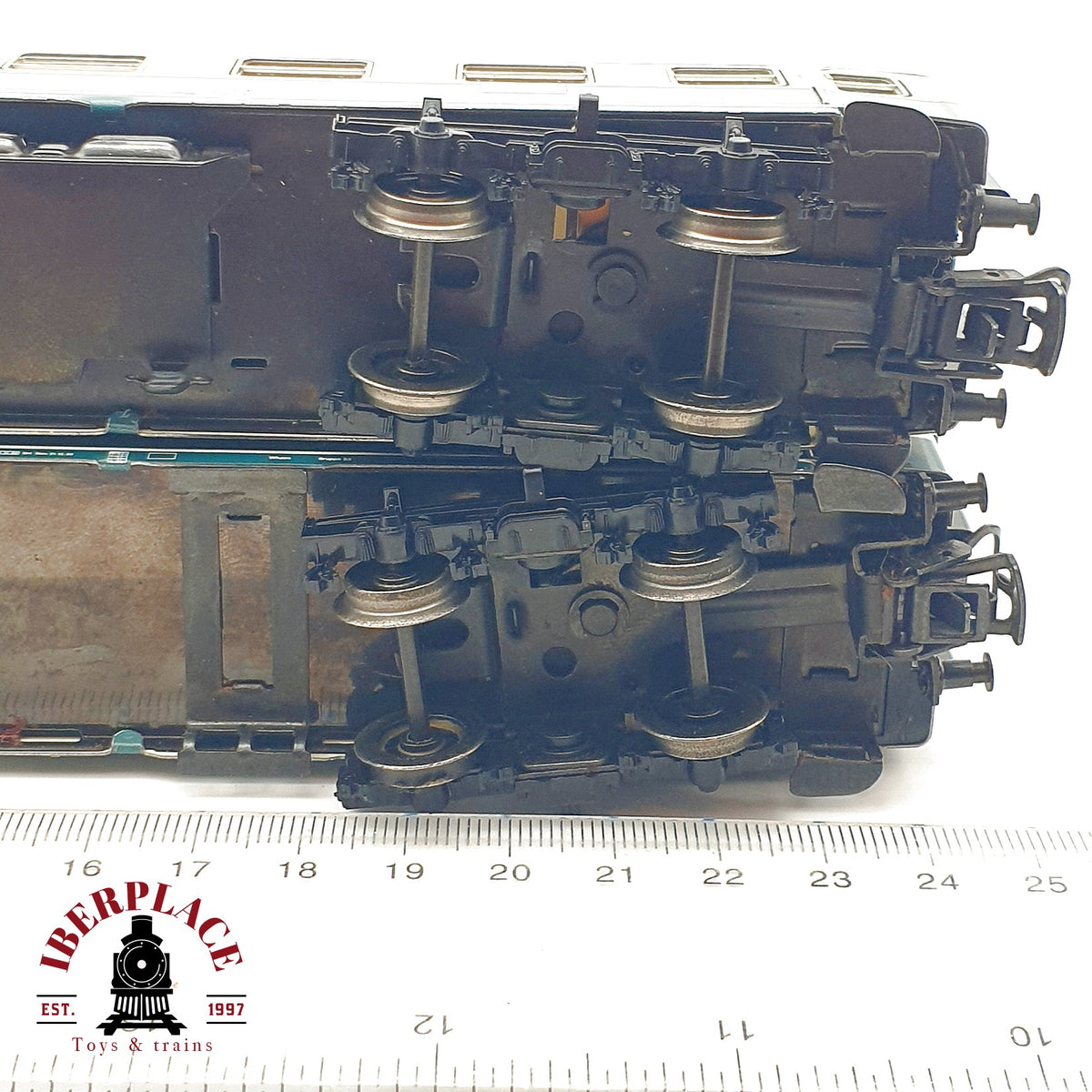 ♻️✨ Märklin 2x vagones pasajeros DB 4111 4112 1a 2a clase azul beige AC Escala H0 1:87