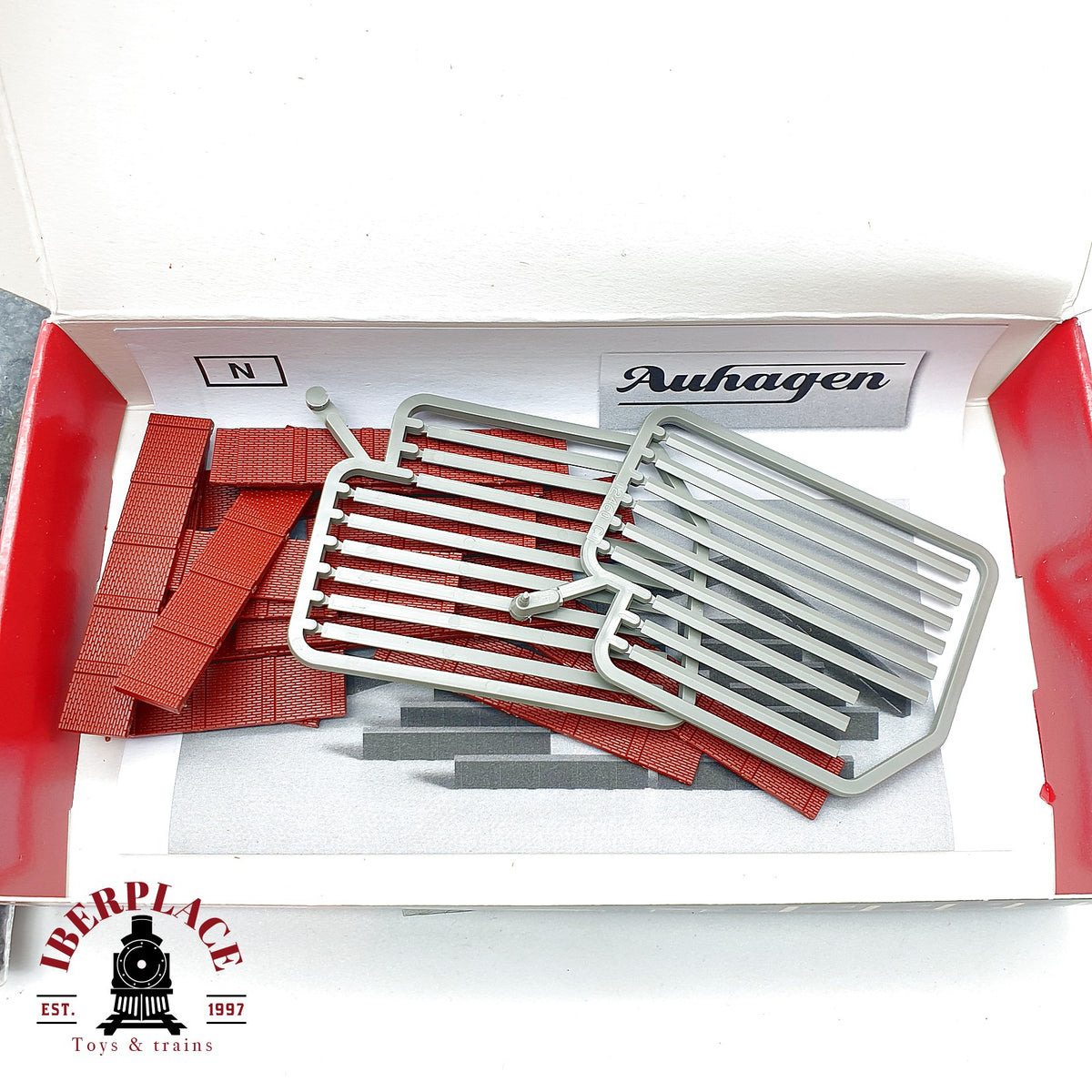 ♻️ Auhagen 44638 valla muro kit mas Busch 7073 carbon Escala N 1:160 2/2