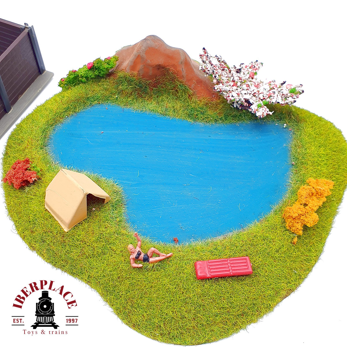 ♻️ Faller escenografia lago camping diorama cargadero grua deposito carbón Escala H0 1:87