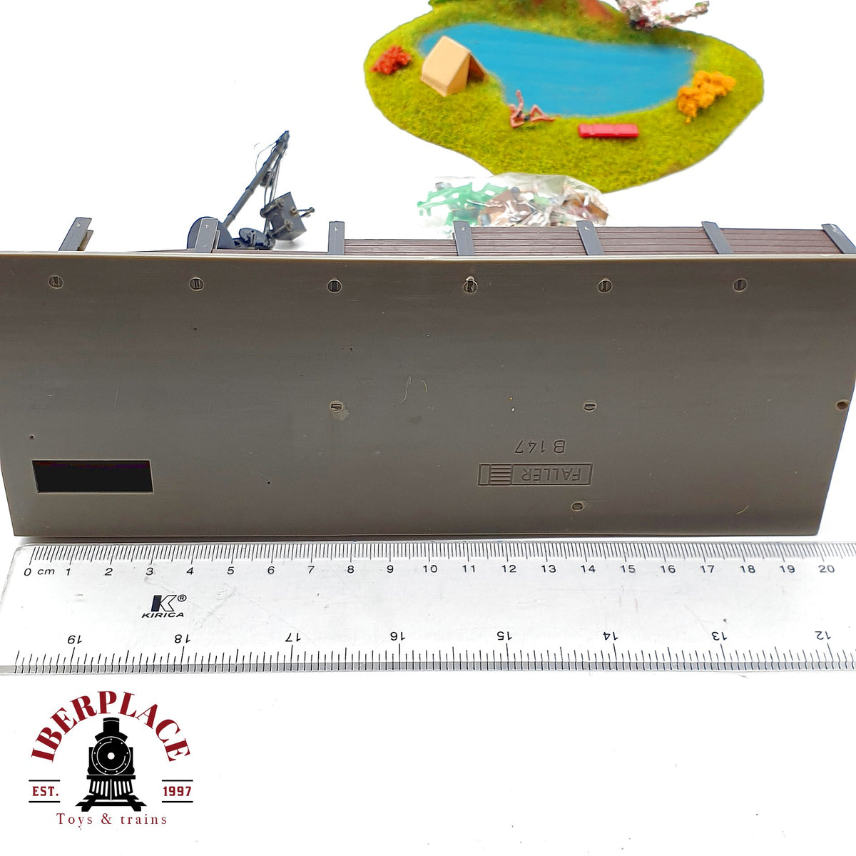 ♻️ Faller escenografia lago camping diorama cargadero grua deposito carbón Escala H0 1:87