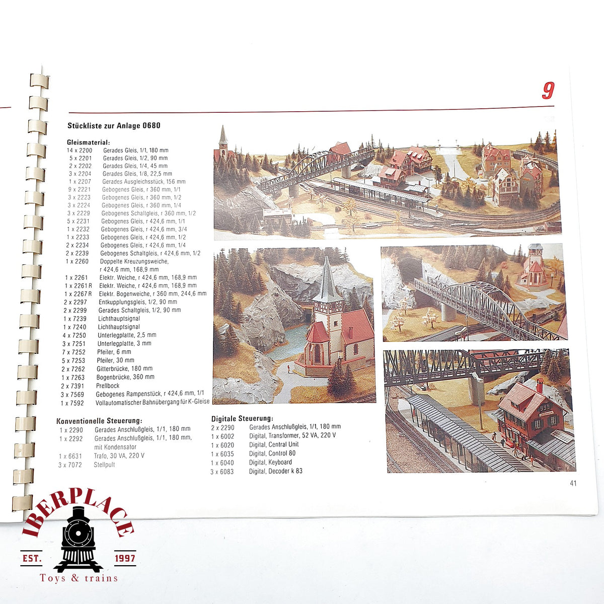 ♻️ Märklin 0720 libro planos vias K catalogo Escala H0 1:87
