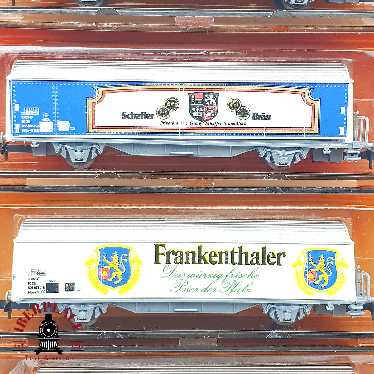 ♻️ Roco 6x vagones cerveceros Bierwagen Schwaben Bräu Hofbräu DB escala N 1:160