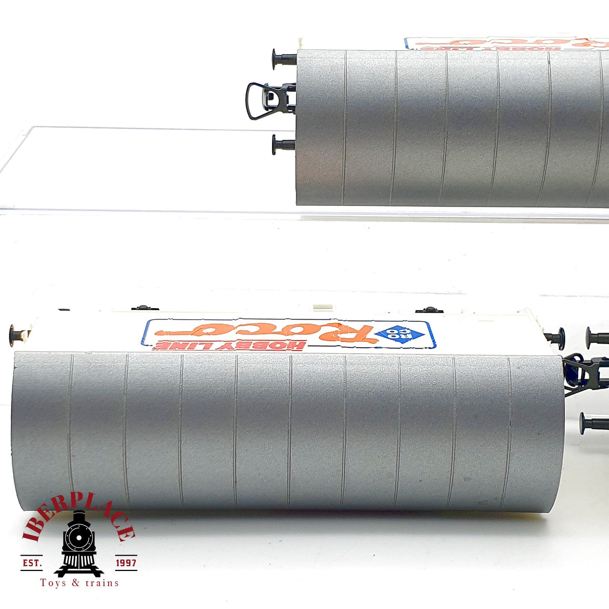 ♻️ Roco 3x vagones mercancias cerrados Roco Hobby Line publicidad Escala H0 1:87